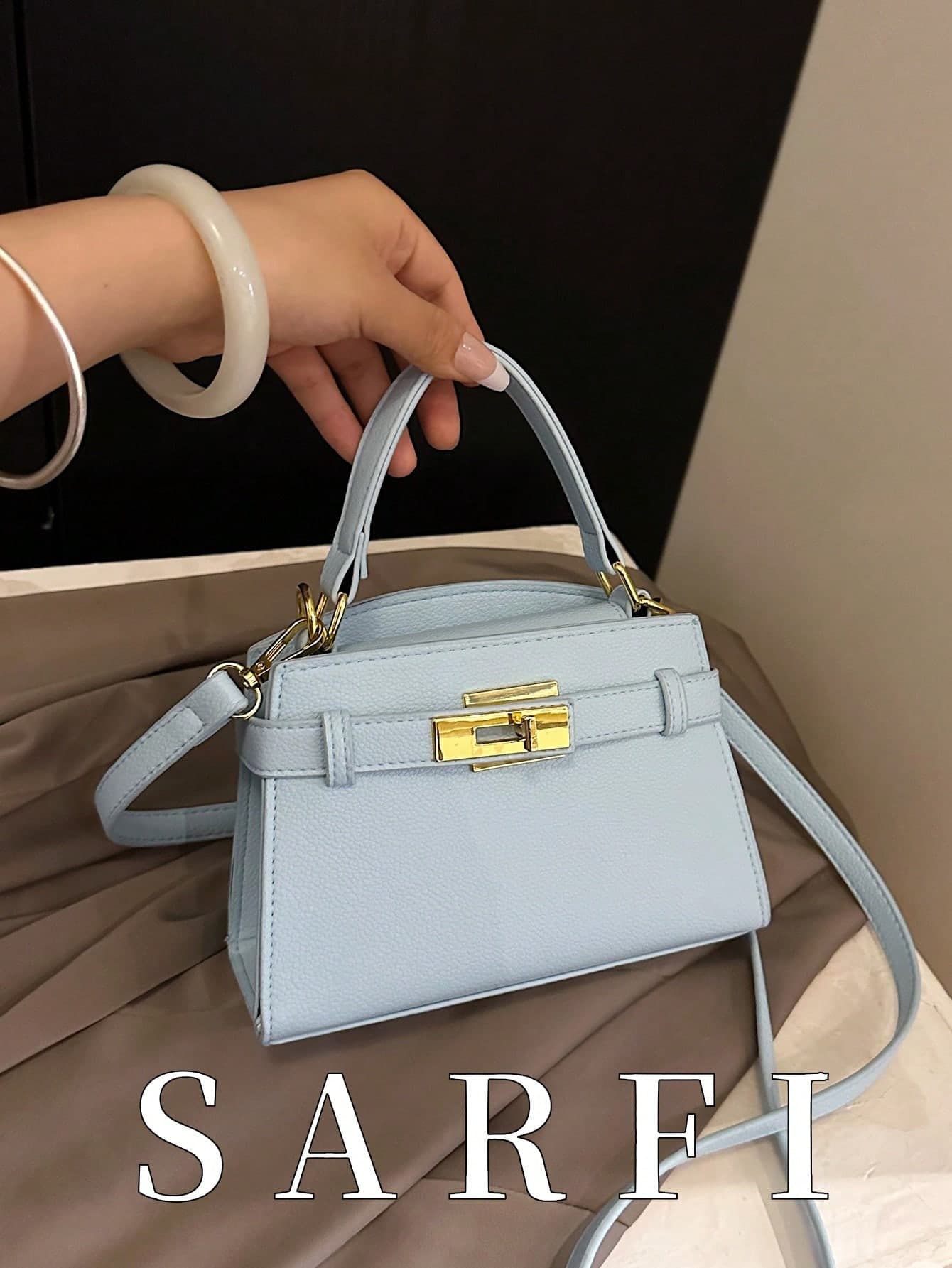 Fashionable Classic Elegant Women's Handbag; Modern Style Refined Hardware Decor Shoulder Bag Crossbody Bag