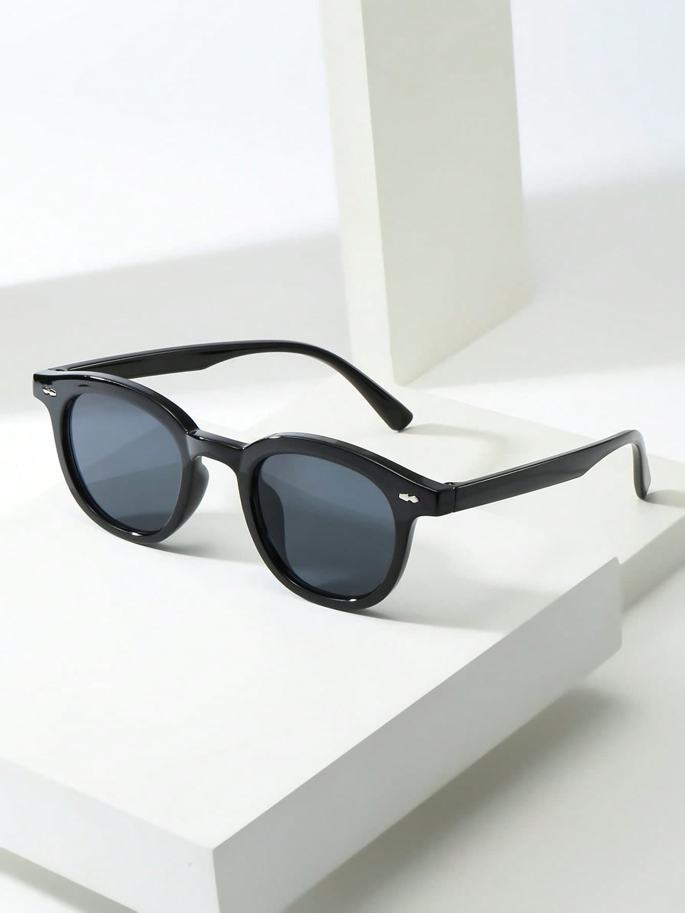 1pc Cat Eye Small Frame Fashion Glasses, High-Quality Personalized Minimalist Fashion Glasses, Suitable For Party, Casual, Travel, Beach, Daily Wear