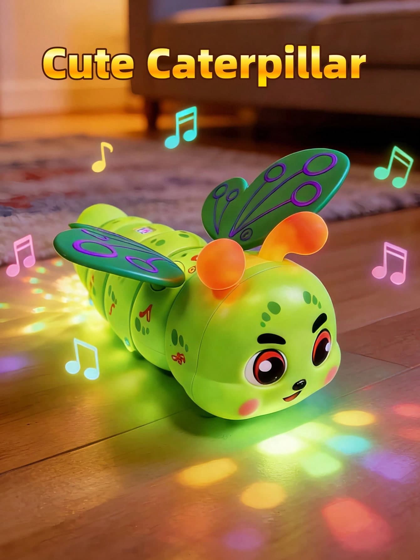Cute Caterpillar Design, Cool Toy, Wonderful Music, Gorgeous Lighting, 360° Stunt Rotation, Perfect Gift Choice For Holidays. Caterpillar Music Toy, Baby Toy, Music Caterpillar, Music Caterpillar Toy, Girls Toy, Baby Toy, Travel Toy, Children's Party Favor, Fun Toy, Boys Gift, Boys Toy, Girls Toy, Kids Toy, Toddler Toy