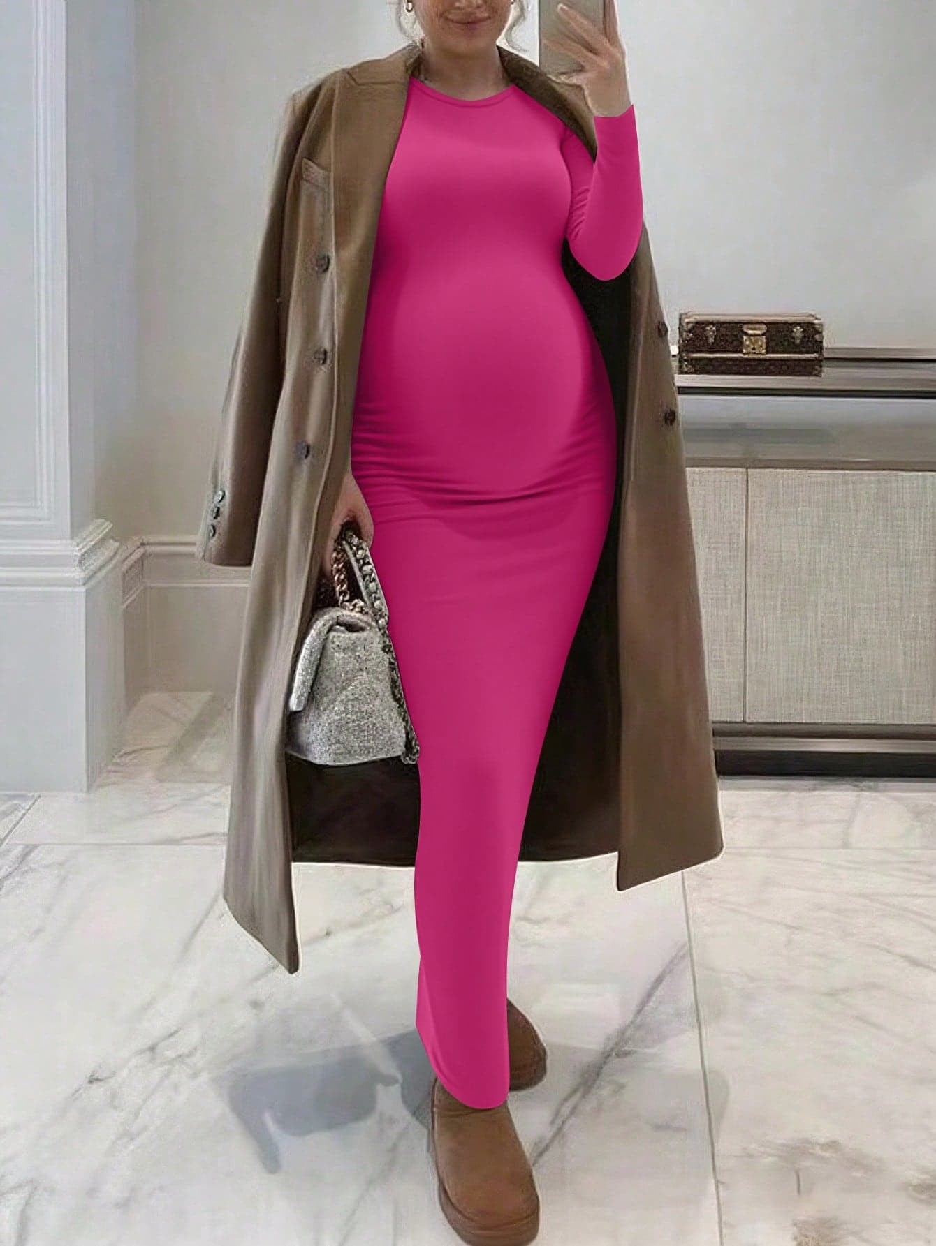 High-Quality Elegant Casual Maternity Dress, Summer Casual Maternity Dress
