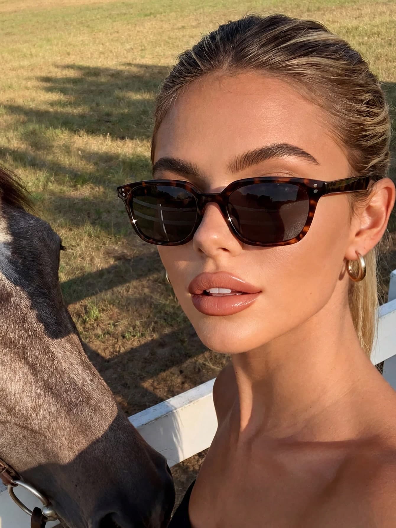 1 Pair Women's Leopard Print Classic Travel Frame Fashion Glasses, Bohemian Style, Suitable For Beach Accessories, Daily Commute, Vacation Street Style Personalized Glasses