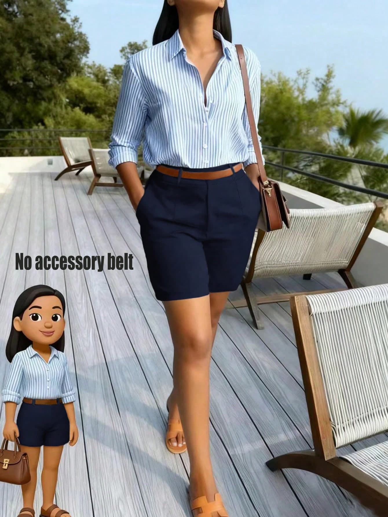 Solid Color Casual Shorts, Suitable For Summer, Back To School, And Commuting
