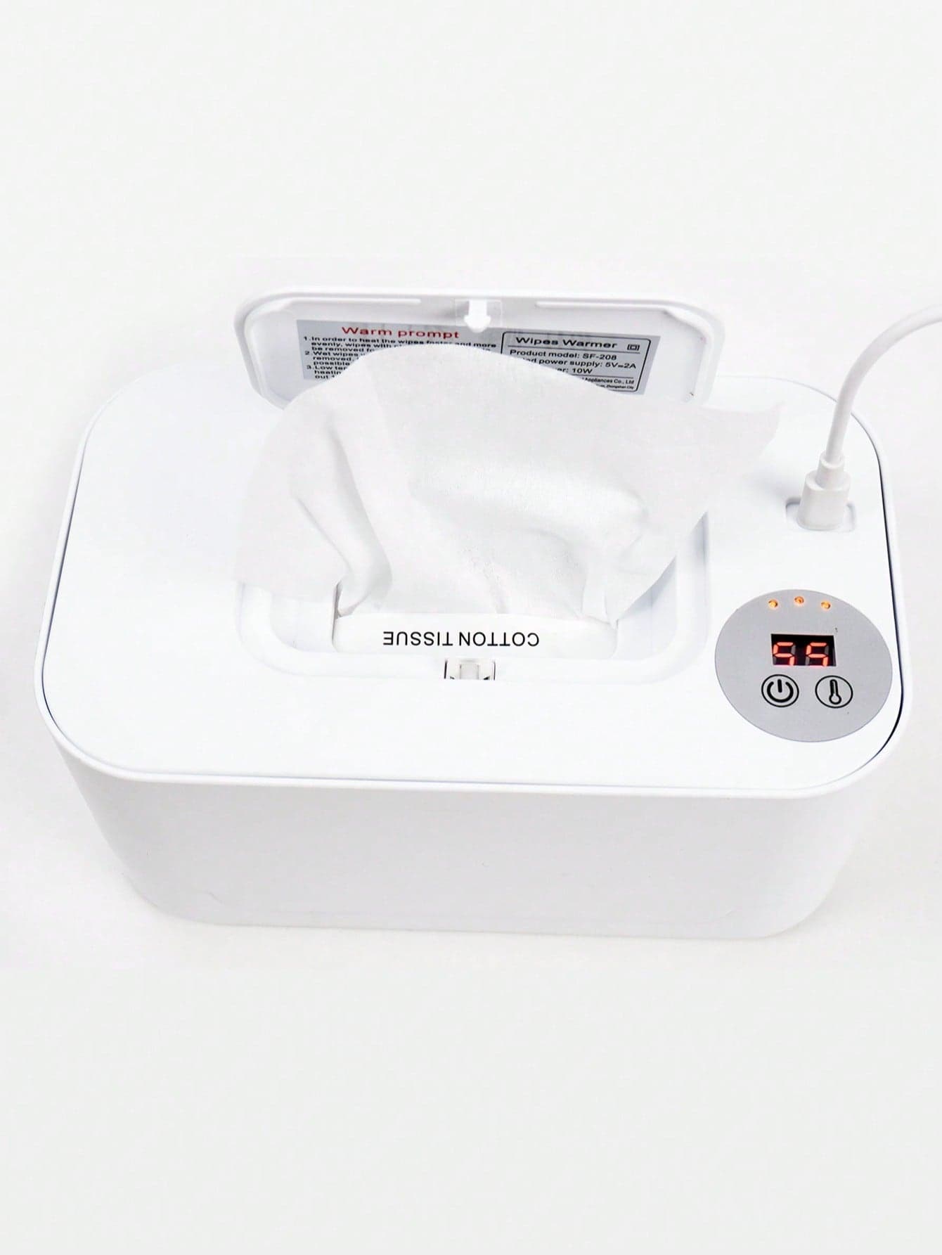 Baby Wet Wipes Warmer, Portable Heated Wipe Dispenser, Moisturizing Constant Temperature Warmer For Wet Tissue