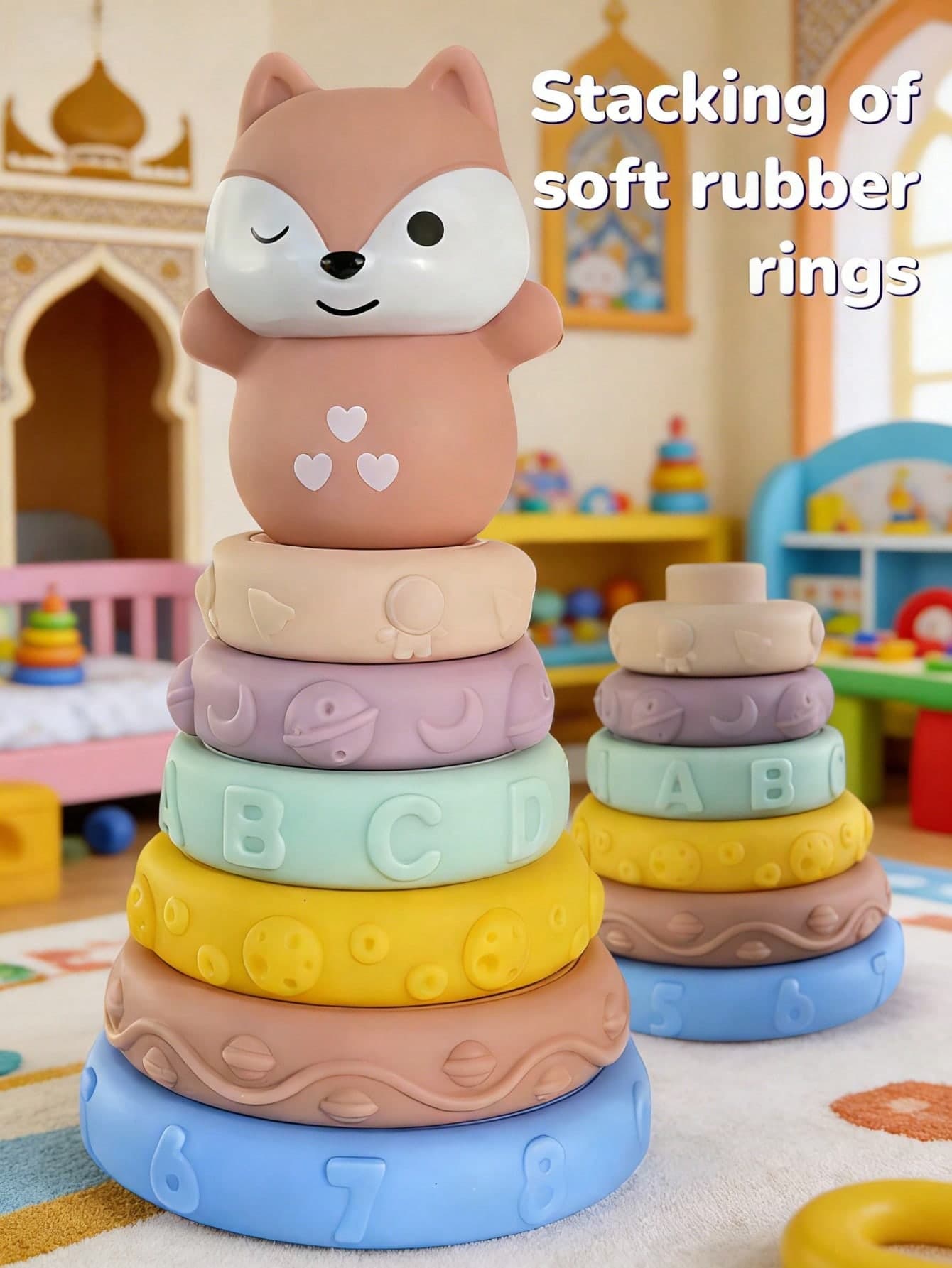 Montessori Baby Toys Soft Rubber Blocks Stacking Building Fun Toys Suitable For 6-12 Months Infants Soft Baby Toys Sensory Toys For Infants Stacking Soft Blocks Baby Teething Toys Newborn Gifts Baby Toys Toddler Toys Baby Essentials Bath Toys Toys Baby Toys Sensory Toys 1 Year Old Baby Toys Baby Accessories Travel Toys 6 Months Baby Toys Bath Toys Newborn Essentials