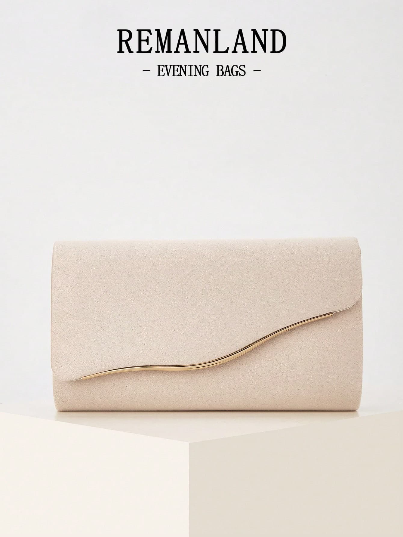 REMANLAND Luxury Solid Color New Women's Clutch Bag, Fashionable Flap Party Evening Bag, Perfect Wallet Design With Hidden Card Slots And Detachable Metal Chain Strap, Suitable For Party, Banquet, Gathering, Wedding And Other Occasions, An Ideal Gift Choice.