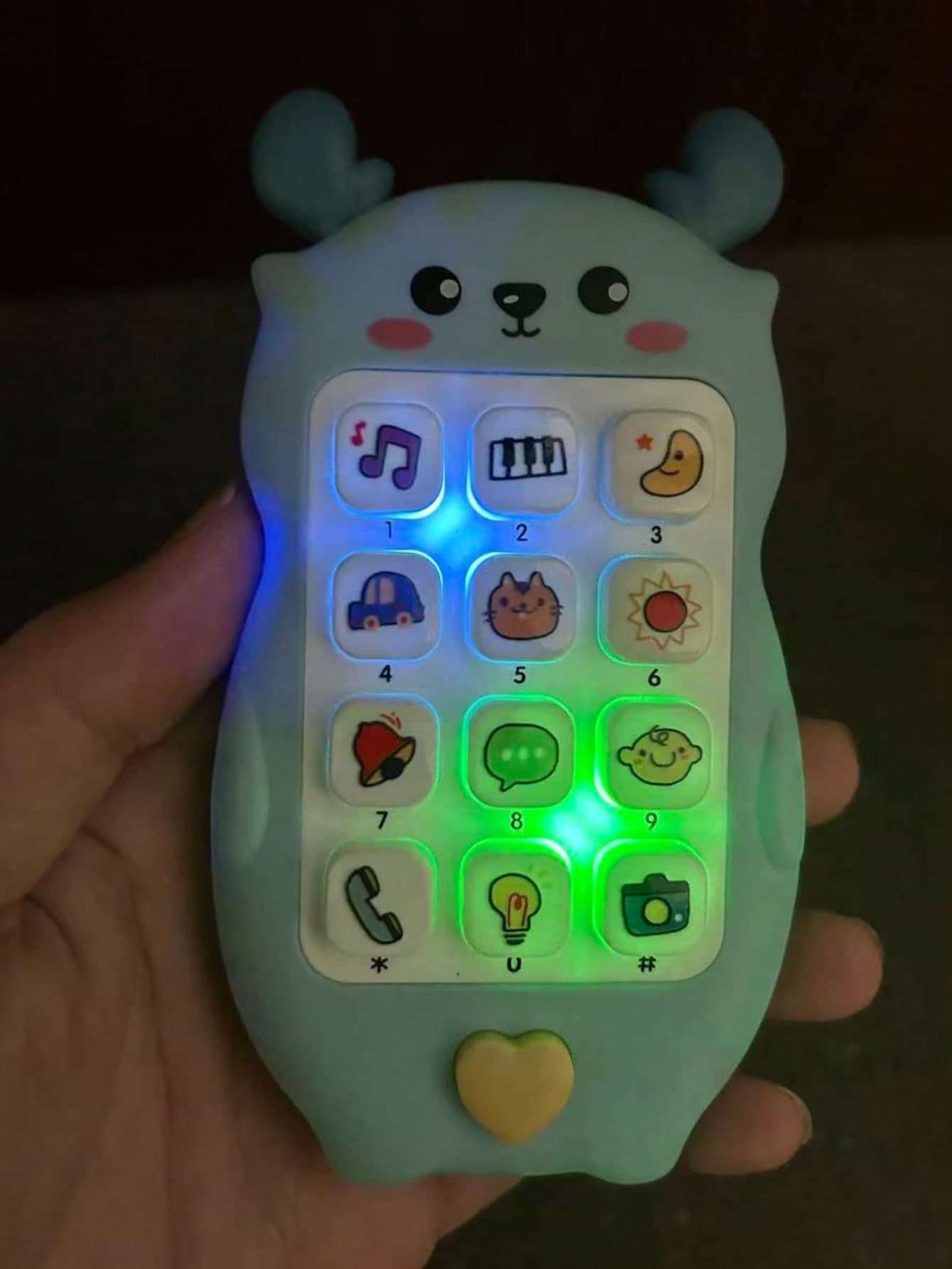 Interactive Baby Music Phone: Music, Animals And Over 10 Sound Effects, 2 Switchable Modes, Available In Pink And Blue