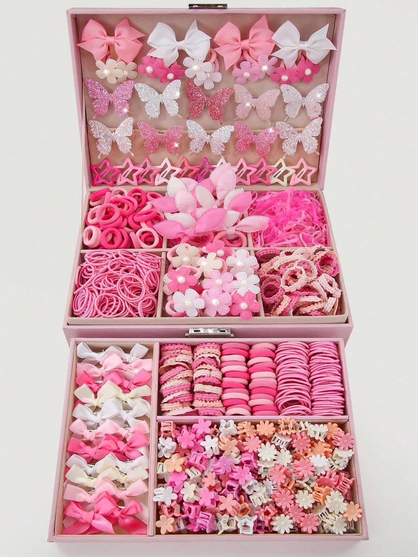 534pcs New Hair Accessories Set, Sweet & Fashionable Combo For Girls, Best Holiday Party Gift For Sisters And Friends