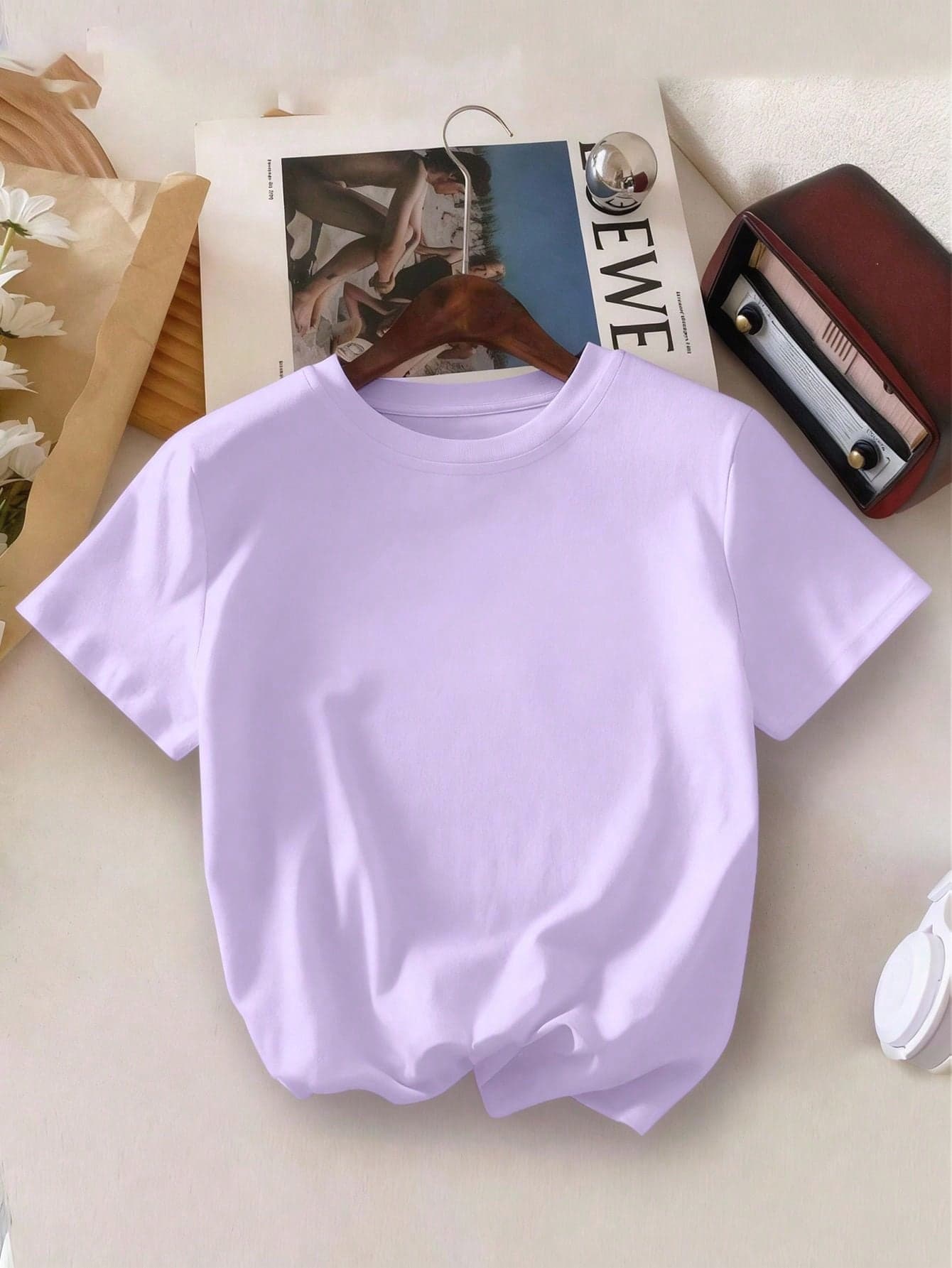 Tween Boy Graphic Print Crew Neck T-Shirt, Streetwear Style, Summer