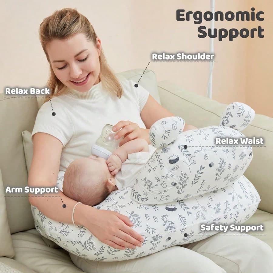 New Arrival Nursing Pillow, Breastfeeding Pillow, Pregnancy Pillow, Baby Pillow, Learning To Sit Pillow, Multi-Functional Pillow With Removable Cover.