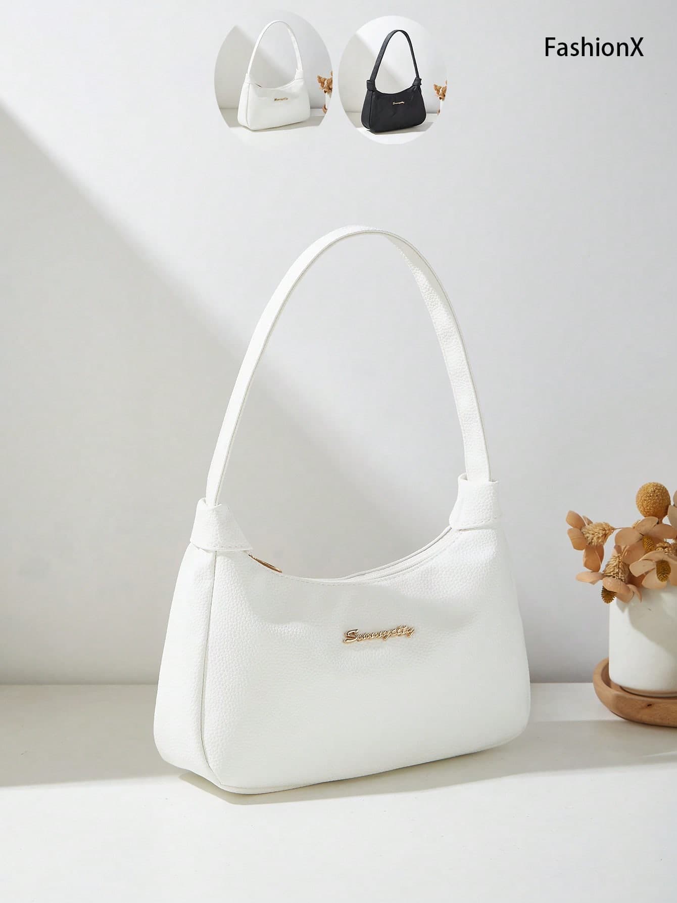Lychee Texture Underarm Bag Shoulder Crossbody Bag Women's Handbag