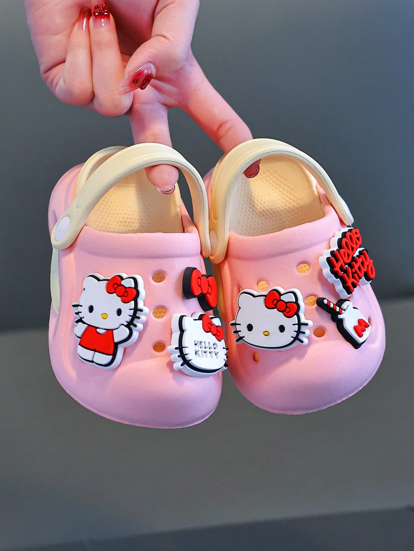 Hello Kitty Children's Slippers, Summer Girls Cartoon Toddler Sandals, Garden Shoes