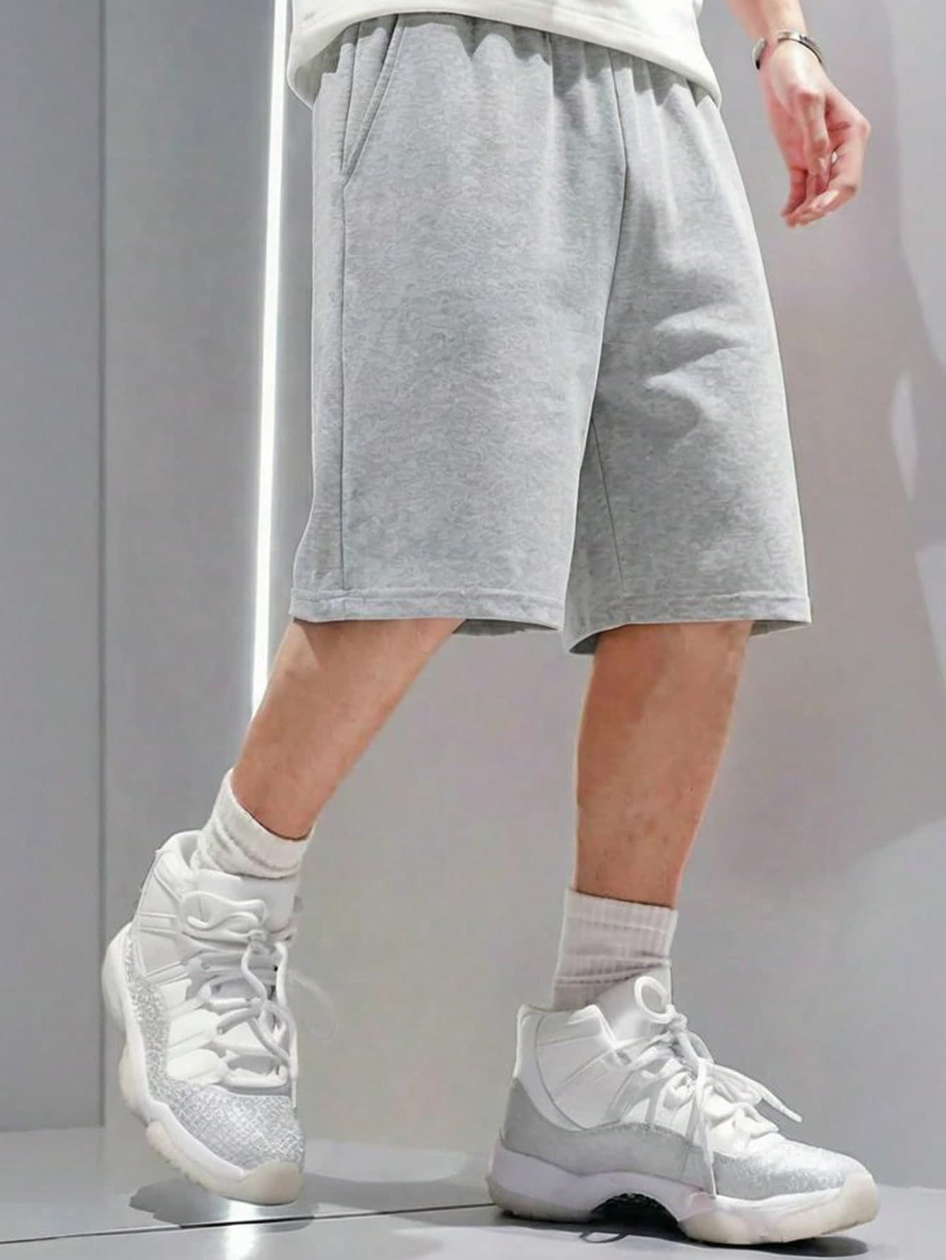 1pc Tween Boys Sports Casual Pocket Shorts, Bermuda Length, Spring Summer Autumn Back To School