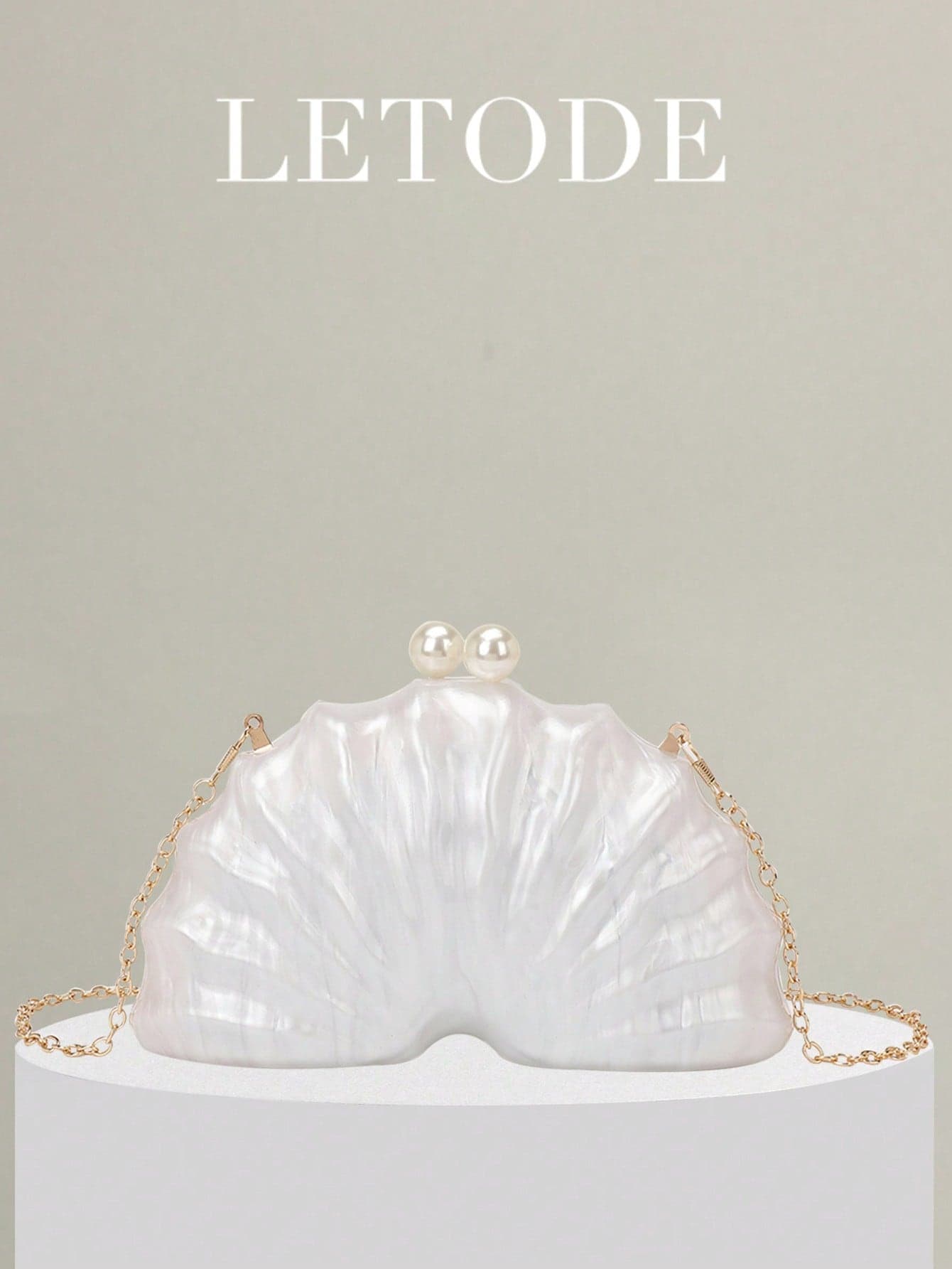 Women Evening Clutch Bag Bridal WeddingPersonalized Mini Shell Design Acrylic Clutch Dinner Bag For Women Prom With Detachable Metal Chain For Wedding And Party Shoulder Bag Women Clutch Purses For Ladies Handheld Evening Bag Versatile Cocktail Party New Wallet Banquet Bag