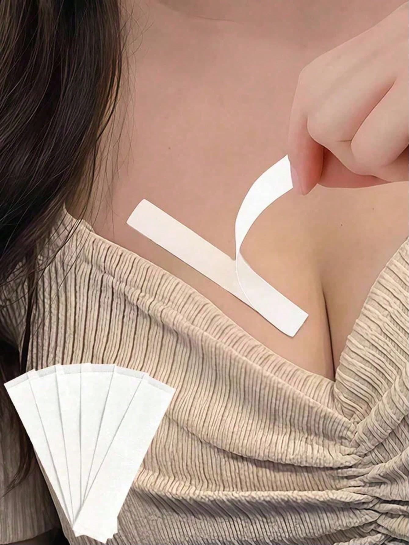 36/72pcs Double-Sided Adhesive Bra Strap Petals, Suitable For Dresses And Low-Cut Tops, Strapless Dress Sticky Pads, Great Gift For Girls, Travel & Camping Accessories, Back To School Supplies