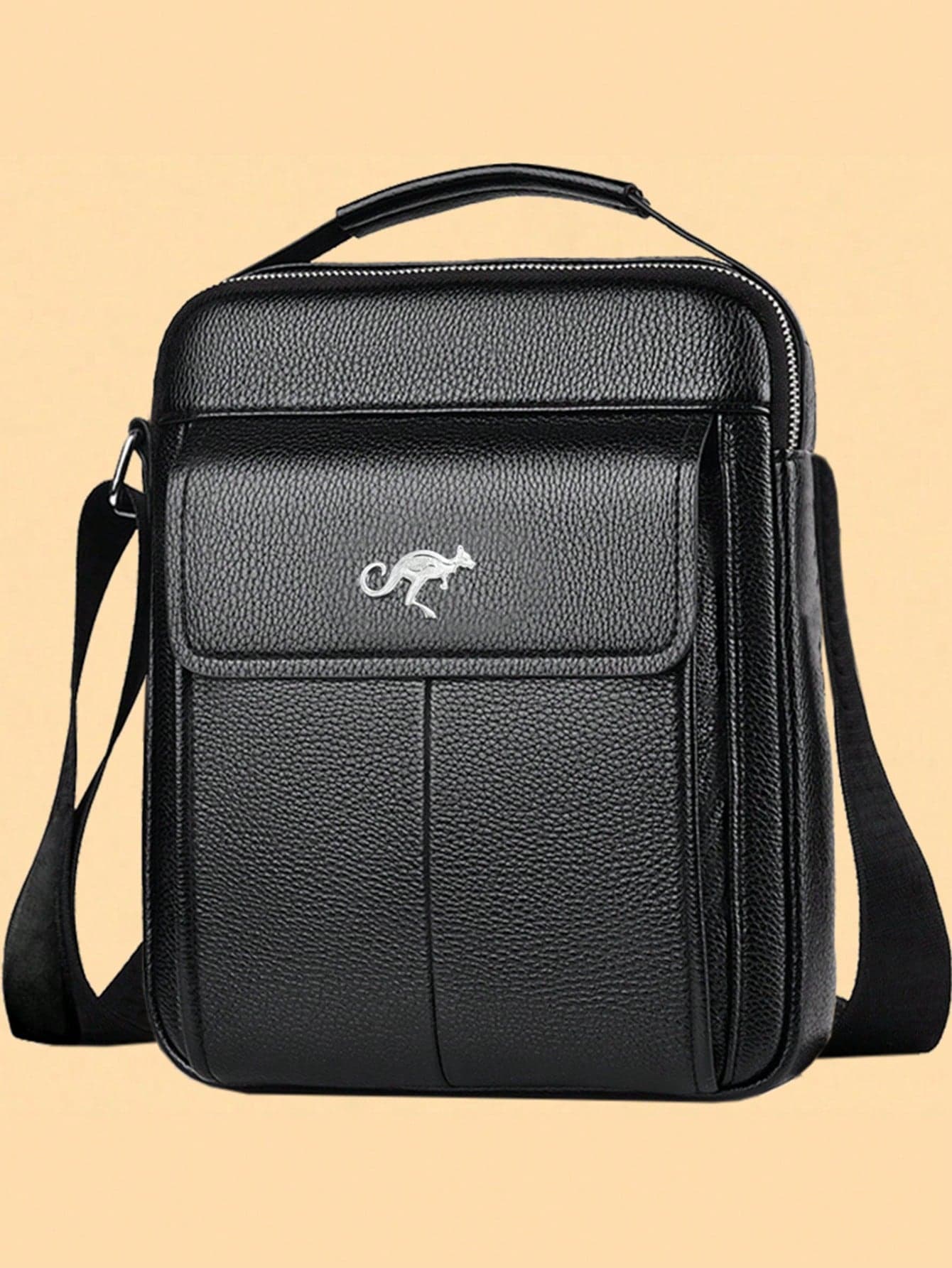 Men's Casual Leather Shoulder Bag, Premium Cowhide Handbag, Fashion Leather Bag,Y2k,Fathers Day Gifts