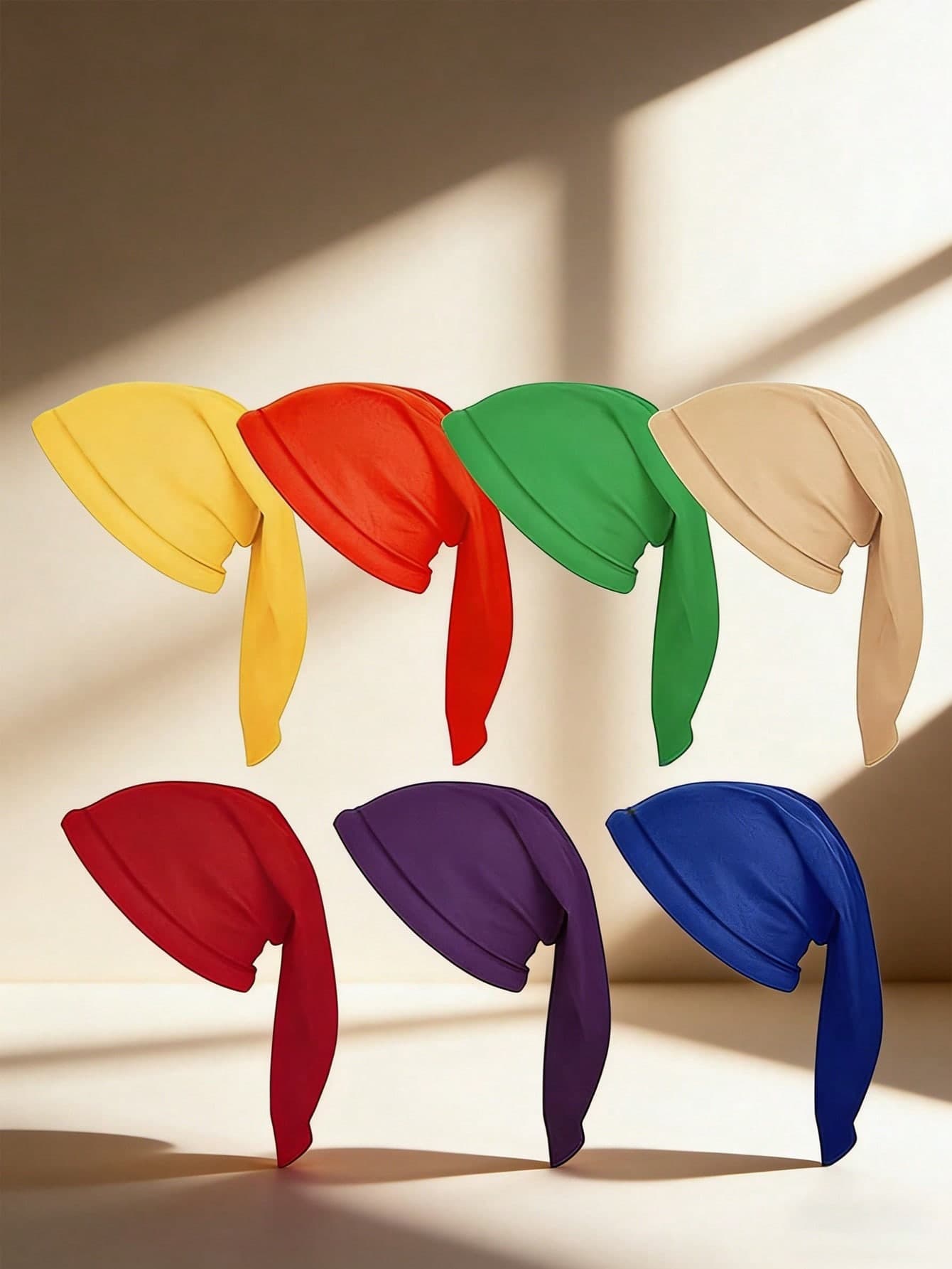 1/2/10pcs Polyester Fiber Breathable Solid Color Elastic Elf/Dwarf Hats, Suitable For Halloween Party Cosplay, Adult Fairy Tale Role Play, Fashionable Cute Comfortable Elf Hats For Party Theme Events