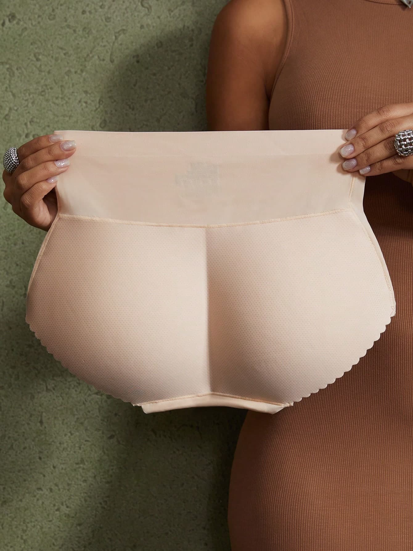 1pc Women's Tummy Control Butt Lifting Micro Shaping Body Shaper Panties, Butt Lift Padded Fake Butt Shapewear Underwear