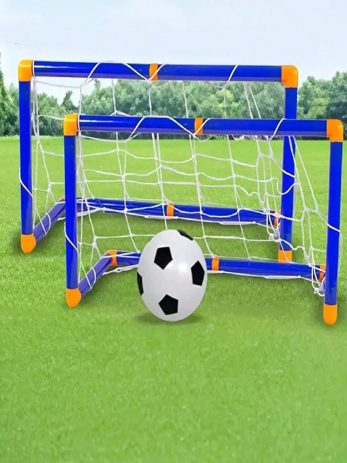 Adjustable Height Portable Soccer Goal, Suitable For Indoor And Outdoor Use, Boys And Girls, Sturdy Frame With Soft Edges, Lightweight Sports Toy, Great For Backyard, Park, Playground, Birthday Party Games, Ideal Gift