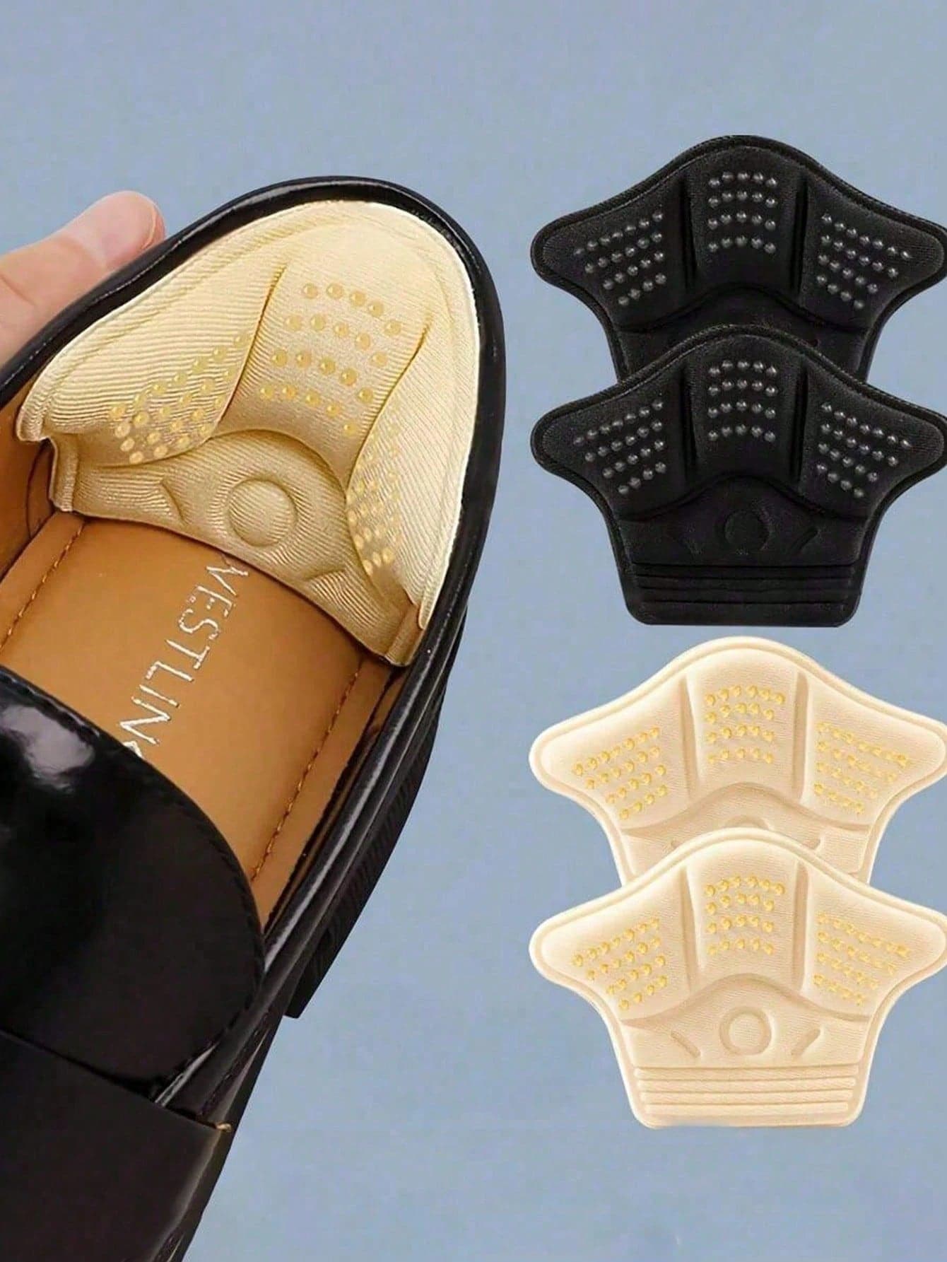 5 Pairs Self-Adhesive Thick Breathable Shoe Insoles, Adjustable Design For Sports & Casual Shoes, Provide Excellent Cushioning & Support, Also Suitable As Bridesmaid Gifts Or Home Decor, Great For Bedroom, Travel Or Office Use, Versatile