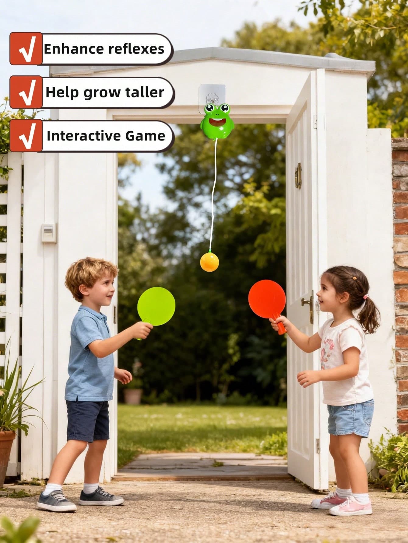 A Portable Hanging Table Tennis For Visual Exercise,Portable Ping Pong,Yard Games,School,Toys,Games,Kids Games,Travel Toys,Toys For Girl,Toys For Boy