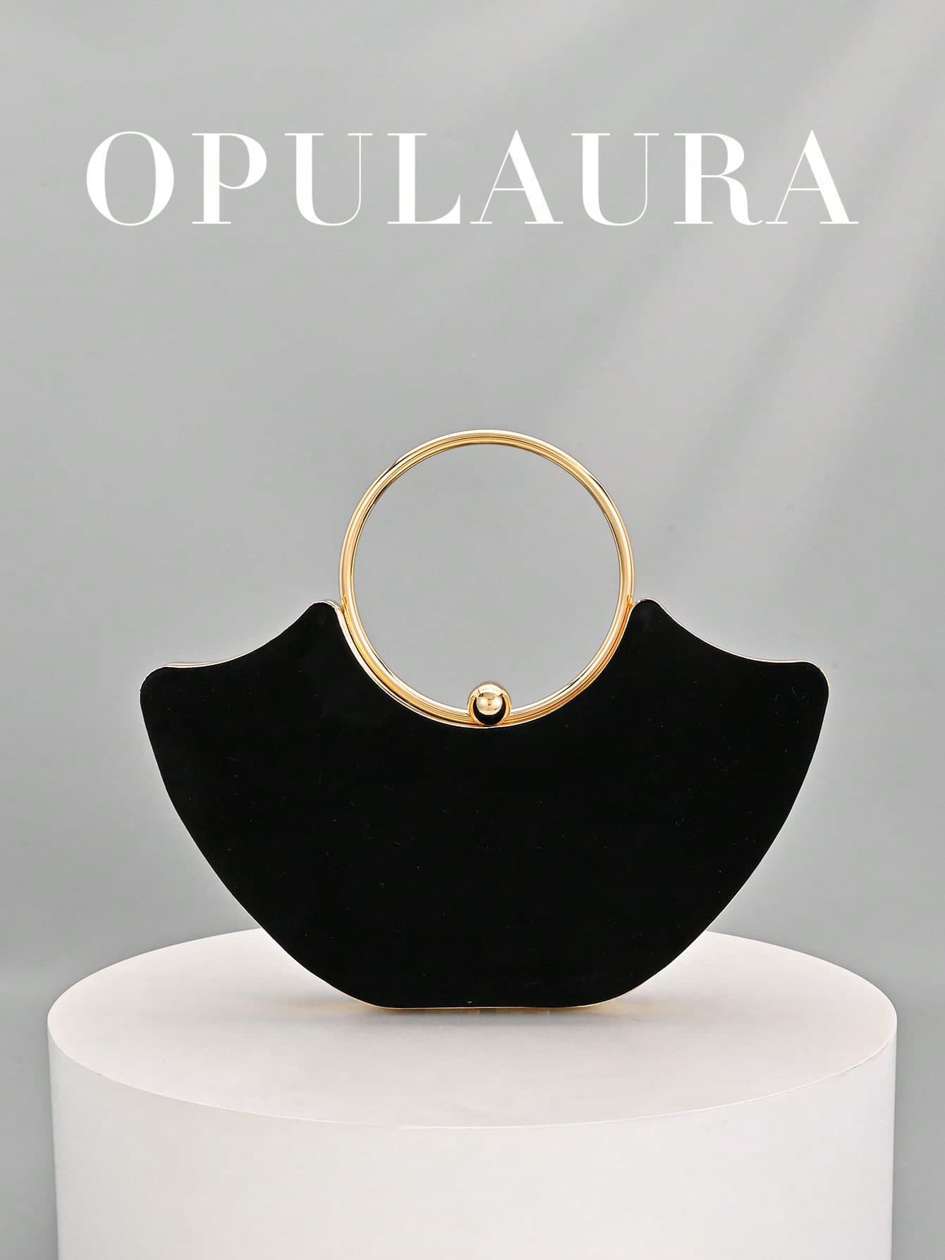 OpulAura Women's Metallic High-End Evening Bag, Luxury Party Clutch, Quiet Luxury, Sparkling Evening Bag, Dress Bag, Suitable For Matching, Ball, Party, Wedding, Bride, Bridesmaid, Birthday Dress, Handheld Evening Bag, Clutch