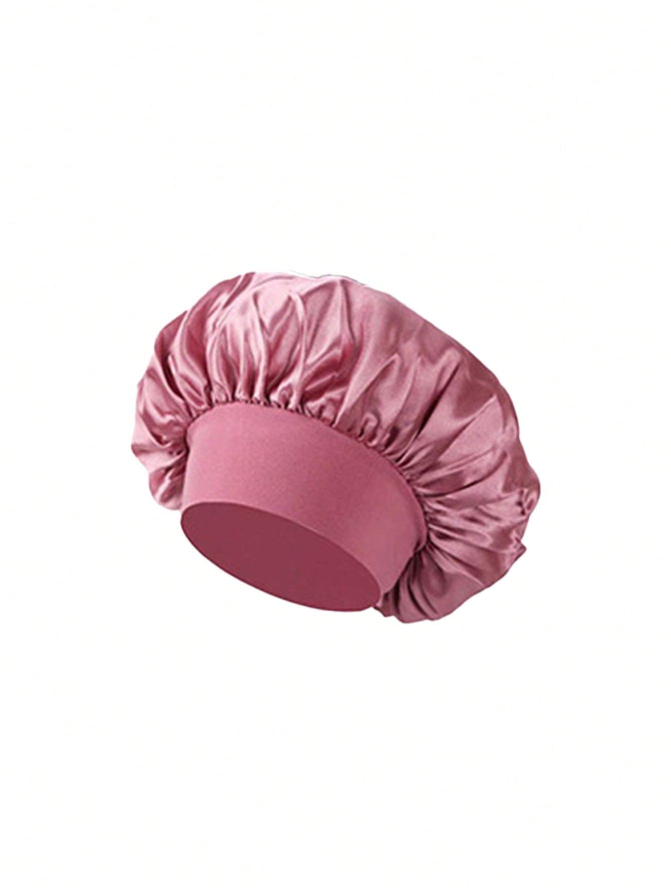 1pc Women's Satin Solid Color Beanie,Summer,Beach,Hat,Holiday,Travel