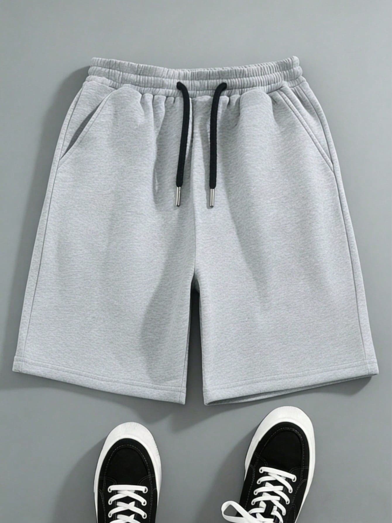 Teens/Boys' Loose Solid Color Shorts, Casual Sports Shorts, Suitable For Summer Wear