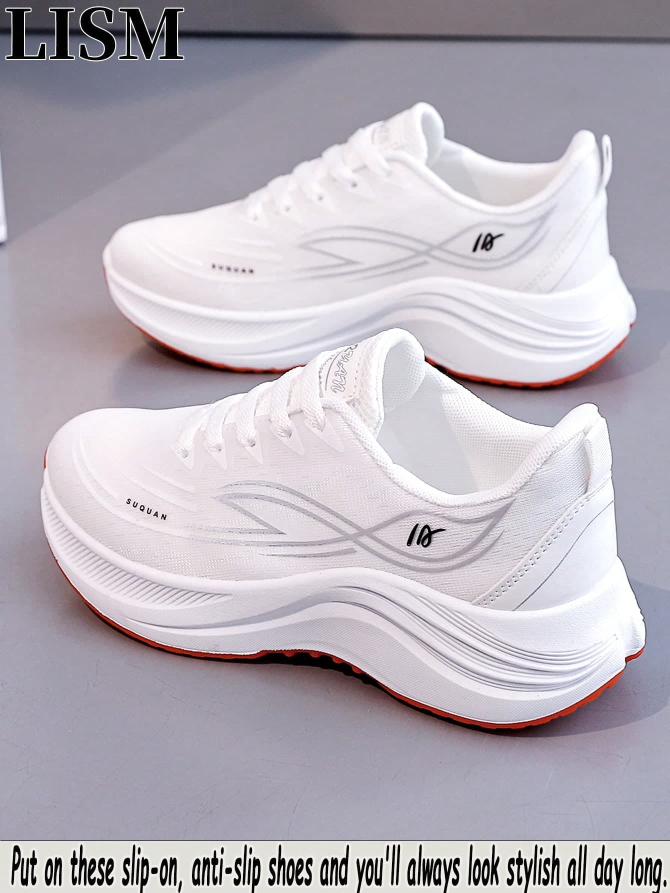 LISM 1 Pair Women's Slip-On Sneakers, 2026 Summer New Odor-Resistant, Korean Retro Versatile, Durable, Easy To Clean, Lightweight Casual Shoes