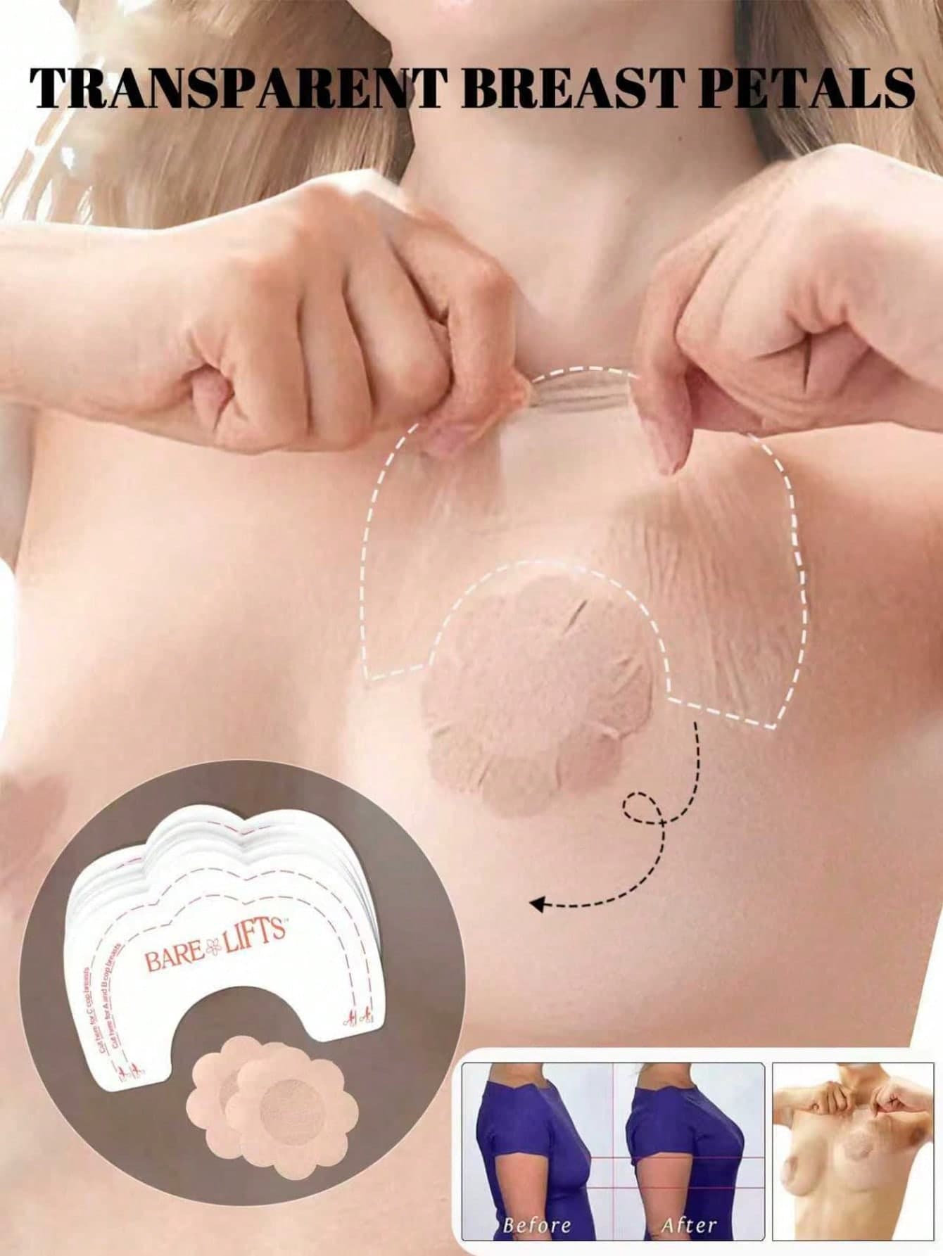 10/20pcs Invisible Seamless Self-Adhesive Bra Pads With Comfort Support, Perfect For Daily Casual Wear