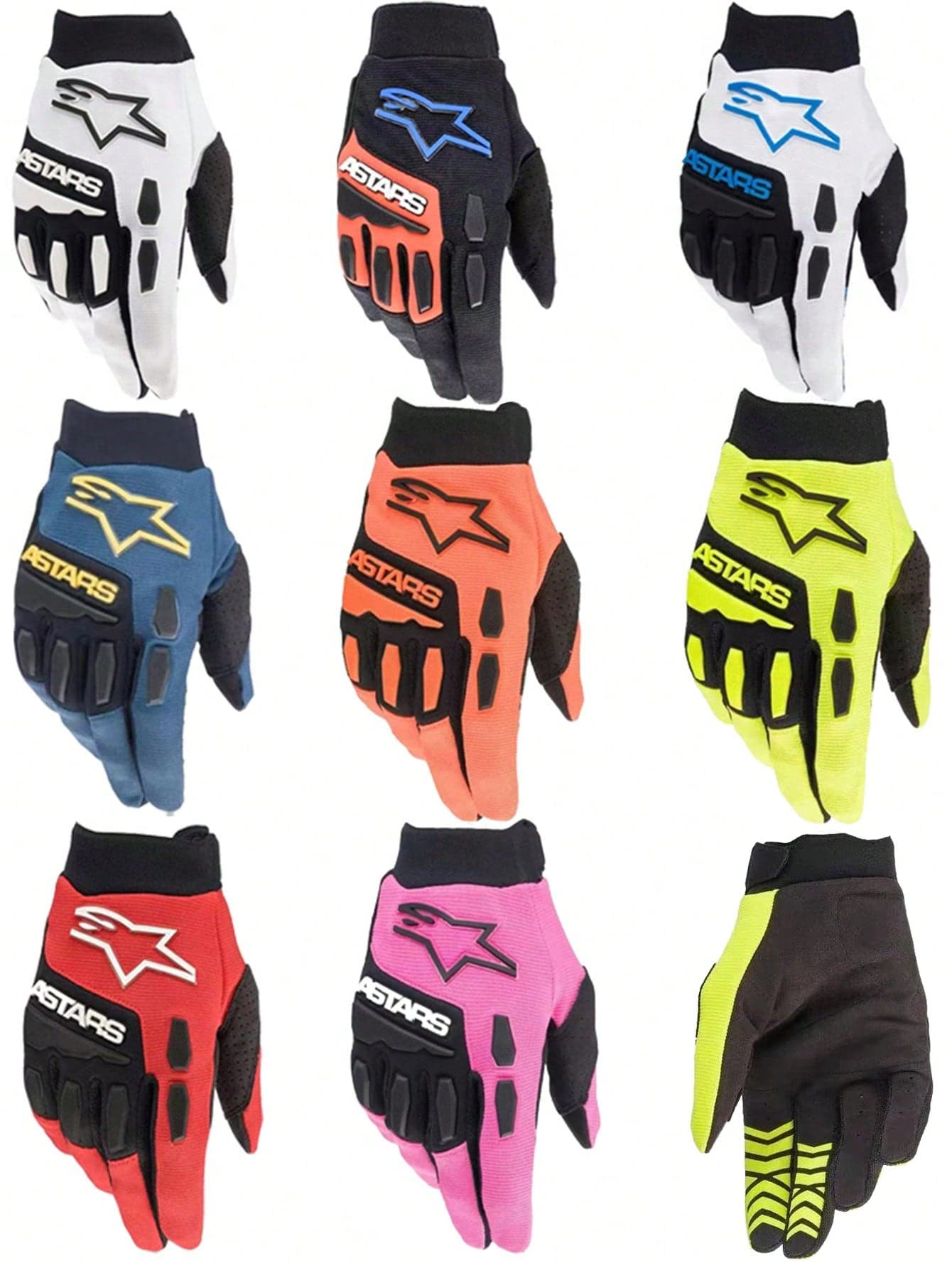 Alpinestars Motorcycle Gloves 8 ColorsTouch Screen Mountain Bike MX ATV MTB BMX Gloves Full Finger Motocross Racing Protective Gloves For Women Men Bicycle Riding Cycling Outdoor Sports Gloves
