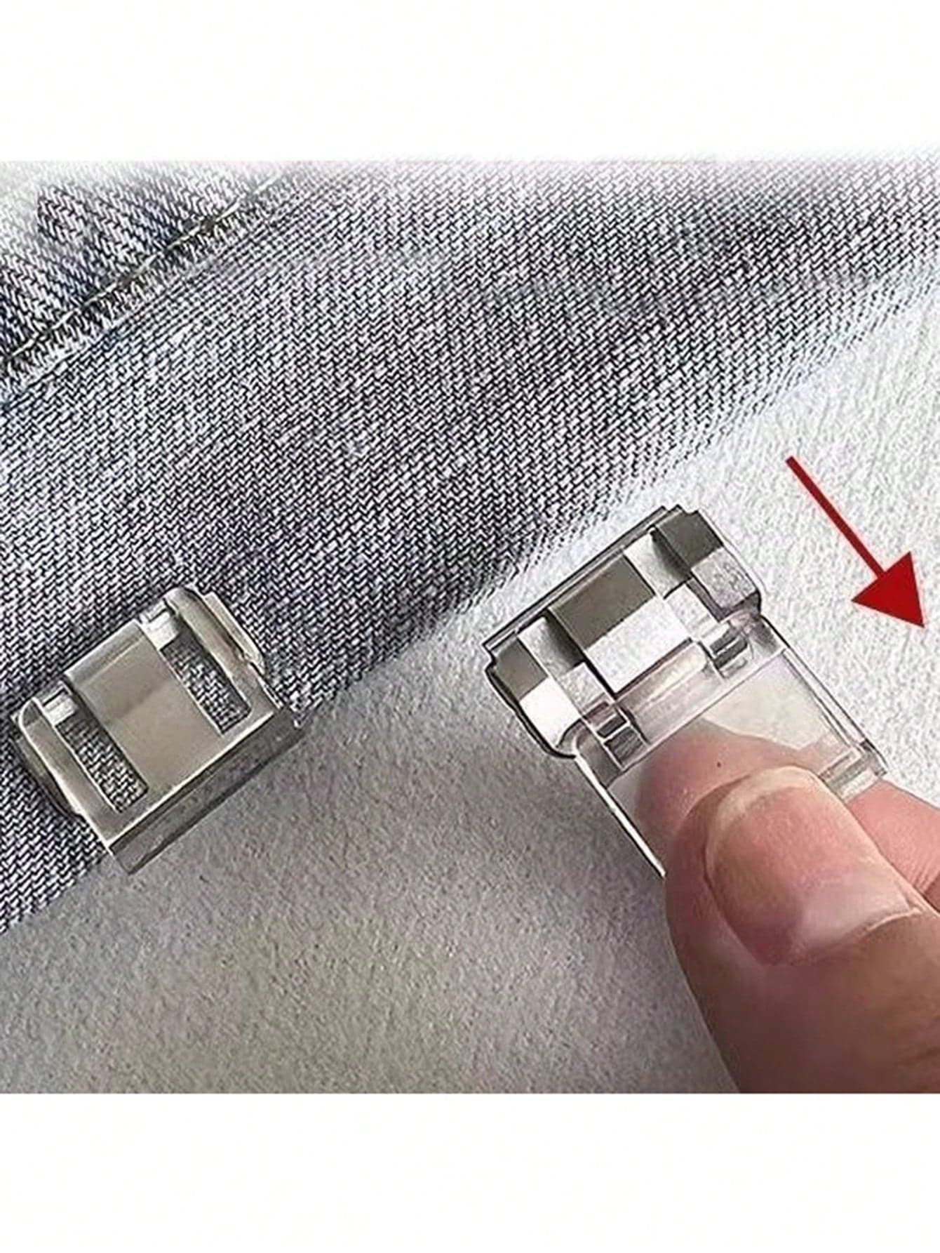 4pcs Invisible Pant Leg Clips, Prevent Pant Legs From Dragging, Seamless Hidden Fasteners