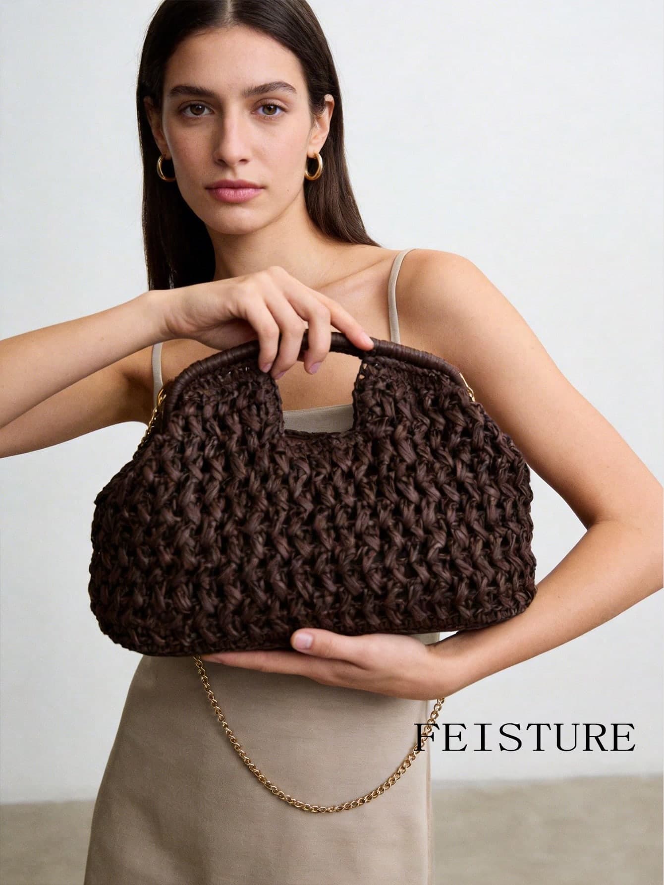 2026 Spring/Summer New Arrival Women Handbag, Woven Body Tote Bag