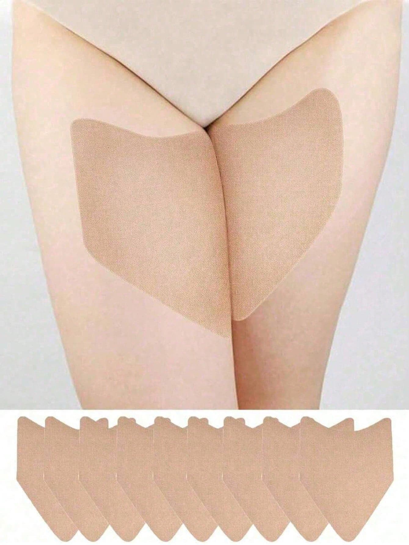 80pcs/5pcs Anti-Friction Thigh Bands, Anti-Chafing Thigh Pads To Protect Inner Thighs, Prevent Friction And Abrasion, Unisex For Summer, Invisible Design, Elastic Anti-Friction Patches Suitable For Women's Thighs And Calves, Comfortable Protection. Heart Pattern For Valentine's Day Gift For Him/Her. Elastic V-Shaped Thigh Wraps, Invisible Anti-Sweat Anti-Friction Thigh Sleeves, Transparent Protective Pads, Suitable For Women's Inner Thighs And Calves, Comfortable Protection.