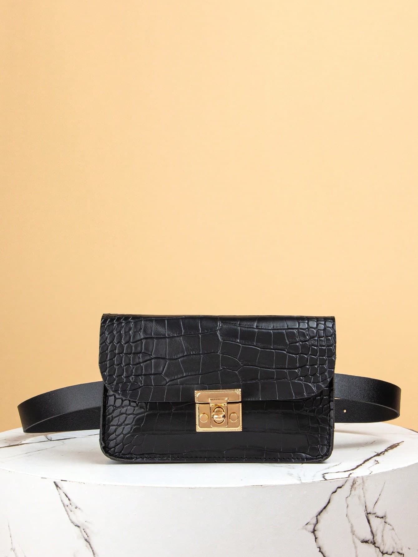 Mini Crocodile Grain Casual Versatile Waist Bag