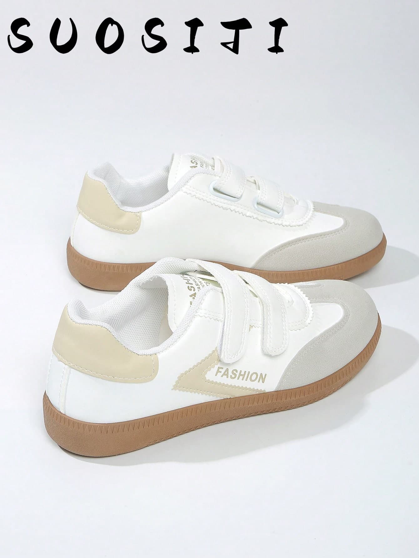 Women's New Hook And Loop Flat Casual Lightweight Sneakers