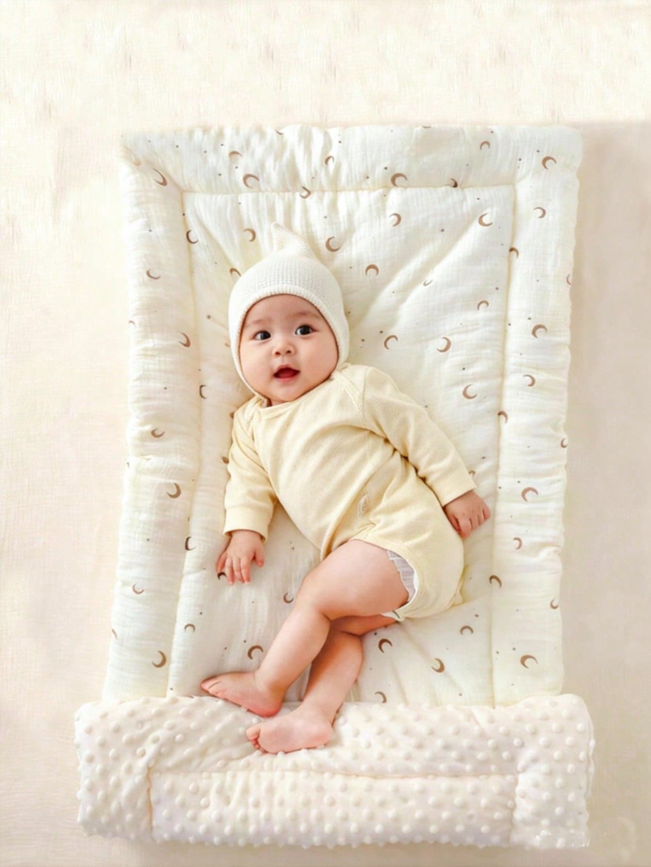 1pc Baby Crib Mattress Pad, Soft Plush Fabric Warm Cushion, Nursery Bedding Mattress Topper, Washable Children Bed Mattress