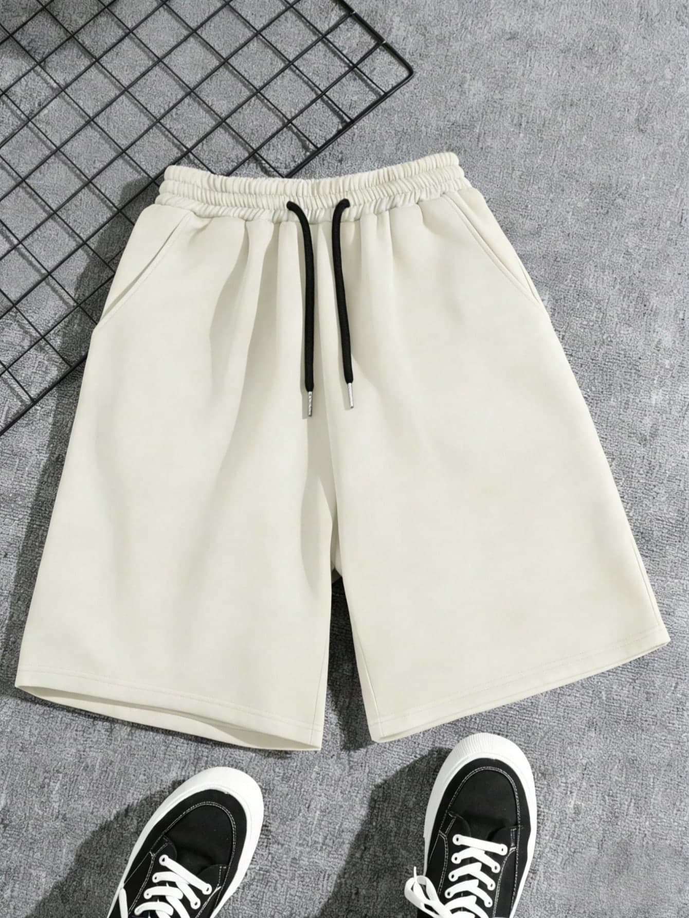 Teens/Boys' Solid Color Loose Fit Casual Shorts, Brand Relaxed Sports Shorts, Suitable For Summer Wear