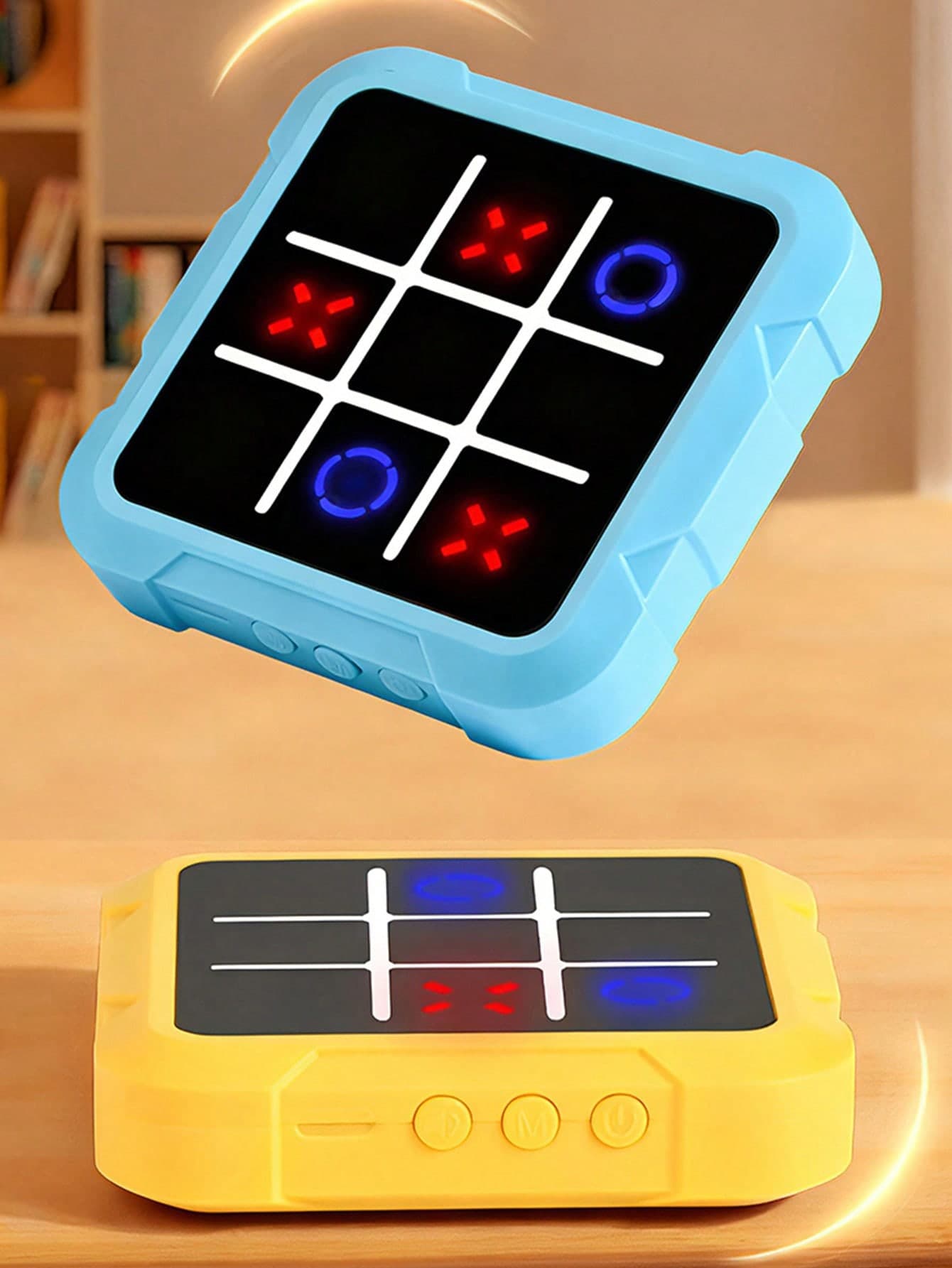 1pc Multi-Functional Smart Touchscreen Tic-Tac-Toe Memory Training Interactive Challenge Puzzle Toy, Birthday Gift, Random Pattern, Random Color, Random Packaging (Batteries Not Included)