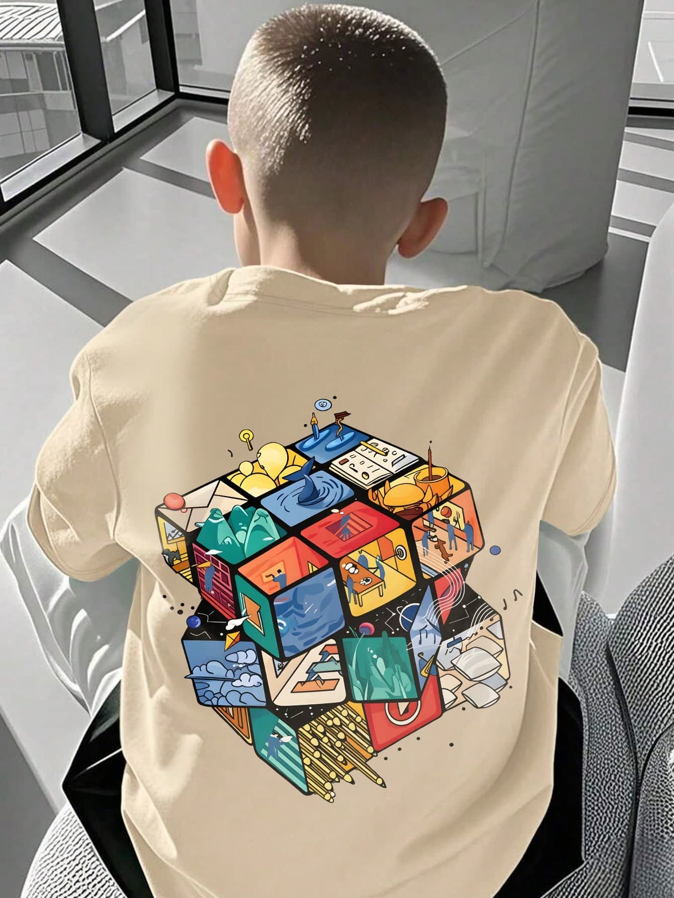 Teen Boys' Graphic T-Shirt, Loose Fit Fun Cartoon Aesthetic Style, Soft Comfortable Fabric, Suitable For Everyday Wear