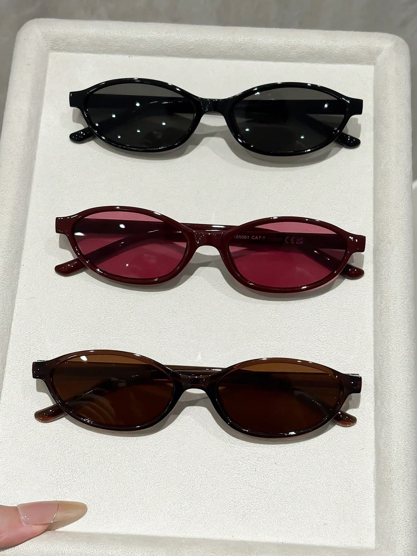 3pcs Vintage Classic Elegant Oval Glasses, Suitable For Driving, Boating, Camping, Daily Life, Tropical Beach Vacation