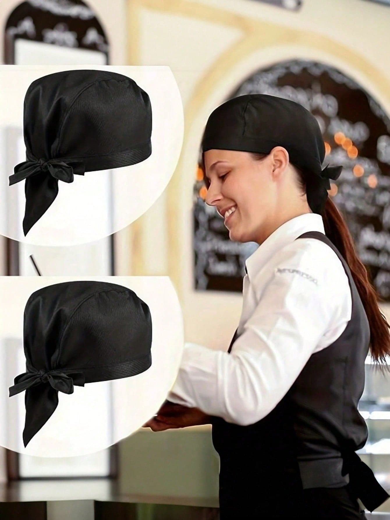 1 Piece Of Adult Chef Hat, Unisex, Adjustable Elastic Band Kitchen Hat, Reusable, Suitable For Kitchens, Cafes, Restaurants, Catering Services, Cooking Utensils And Accessories