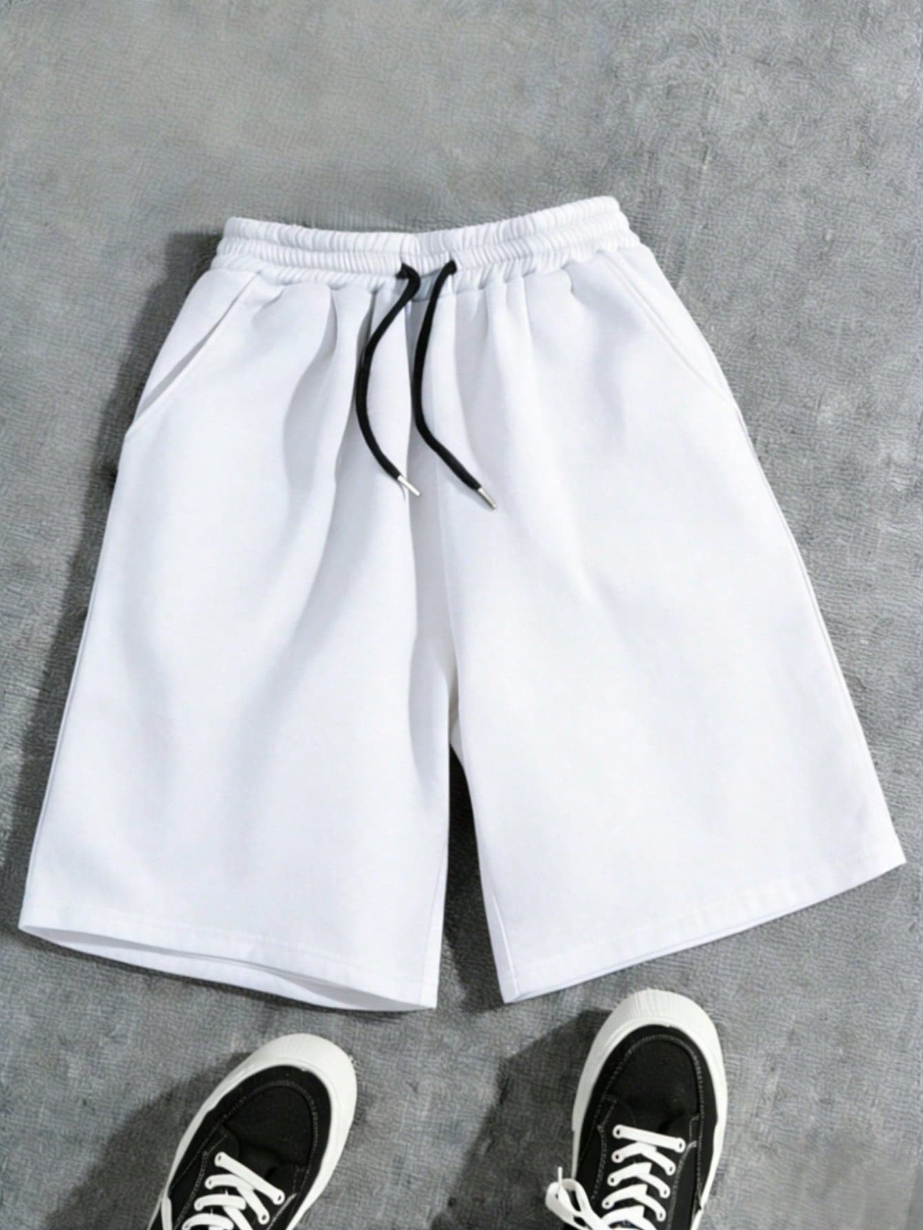 Teens/Boys' Loose Solid Color Shorts, Casual Loose Brand Sports Shorts For Summer