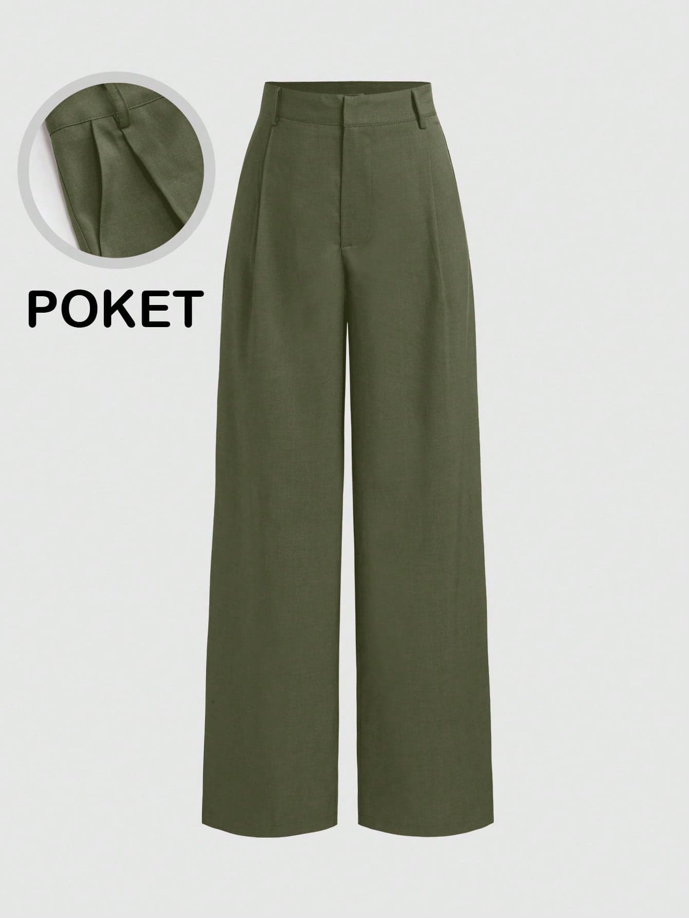 Vela Rue Minimalist Design Jumpsuit With Hook & Zipper Closure, Lightweight Semi-Sheer Navy Blue Solid Color Wide Leg Pants, Fashionable Wide Leg Trousers For All Seasons