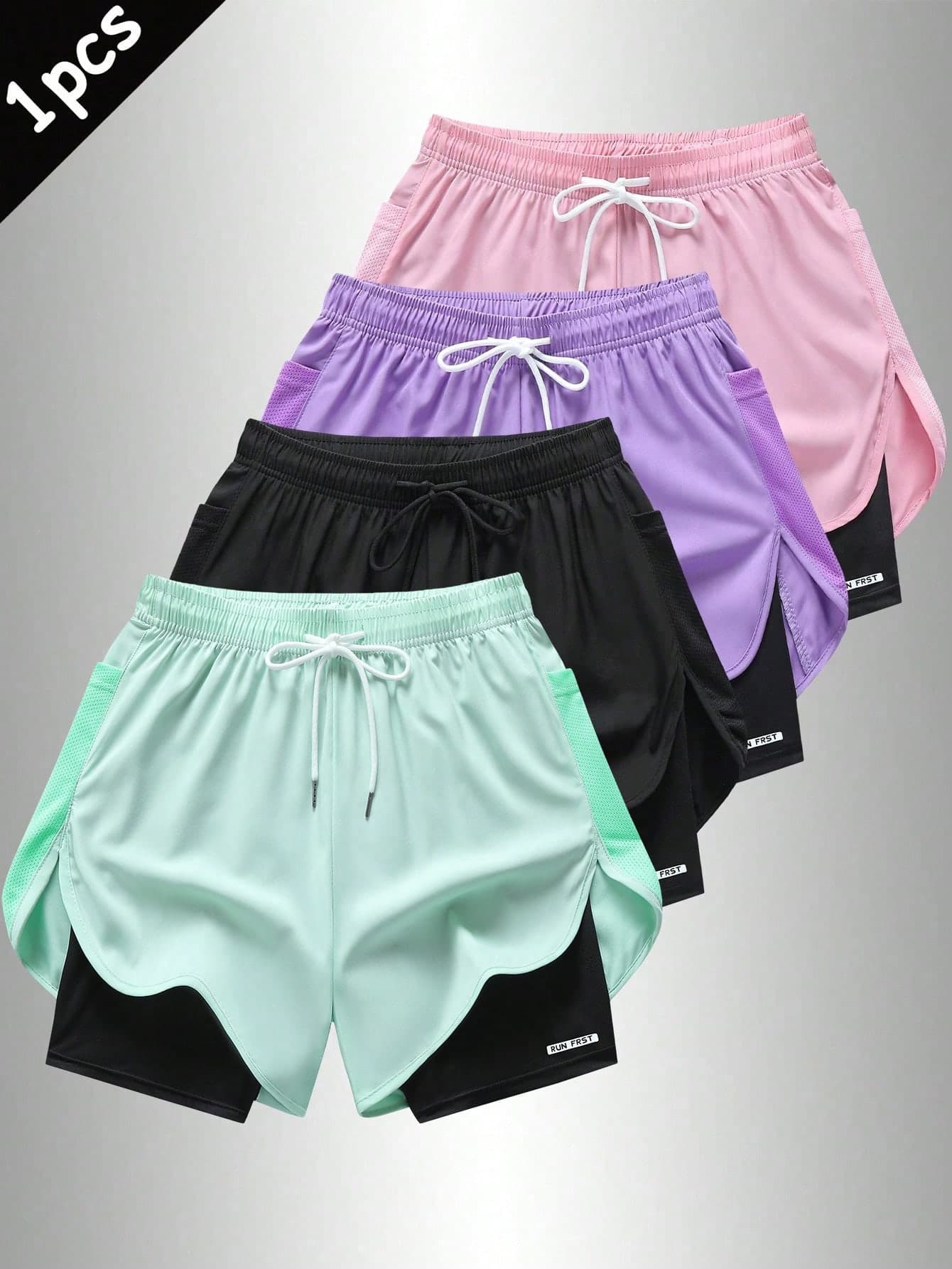Women's Yoga Shorts Set, Made Of Quick-Dry Fabric With Mesh Pockets, Ideal For Summer Casual Tennis, Fitness And Outdoor Running - Designed Specifically For Women - Perfectly Fits An Active Lifestyle. Sports