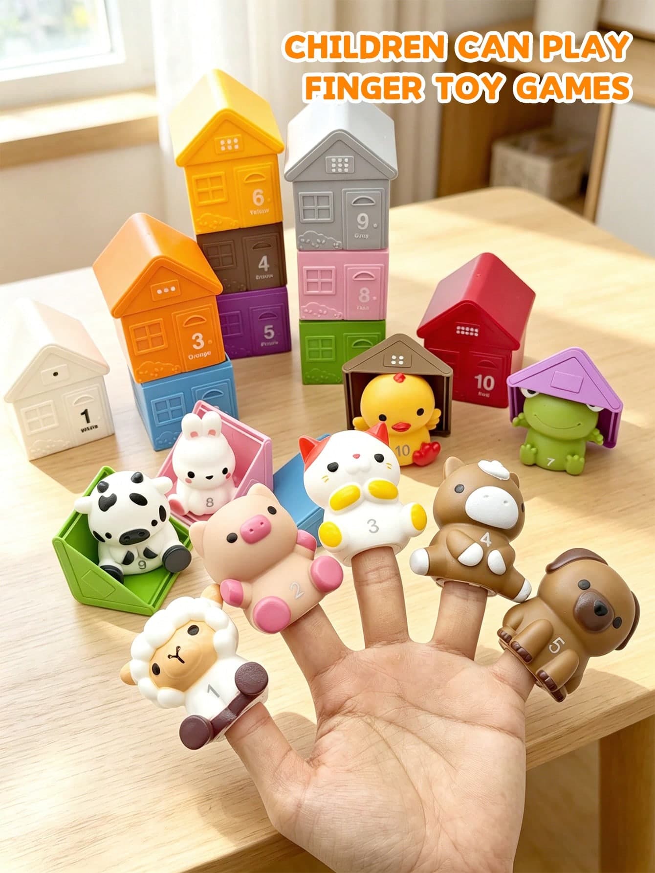 Animal Matching House Toy For 18 Months+, Smart Early Education Box With Cute Animal Design, Number And Color Recognition, Thick Material, Durable And Shock-Resistant, Helps Develop Classification Skills. Suitable For Children 18 Months And Older. Perfect For Parent-Child Interaction And Early Education, Enhances Hand-Eye Coordination And Attention. Ideal As Halloween, Christmas, Thanksgiving And Back To School Gift.