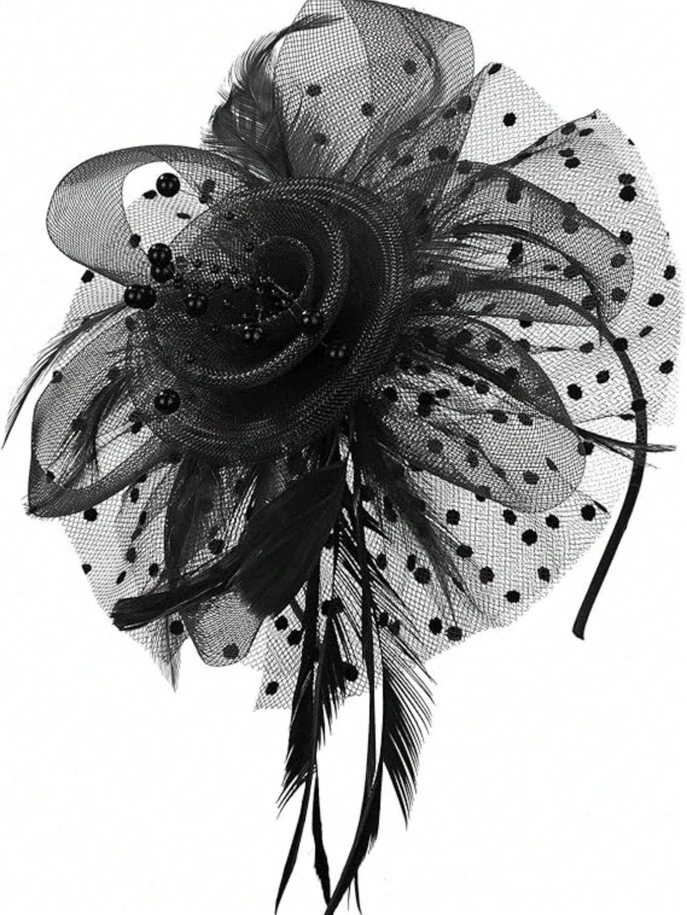1 Pc Fascinators Hats For Women Pillbox Hat 20s 30s 50s Vintage Headwear Bowler Flower Veil Wedding Tea Party Hat