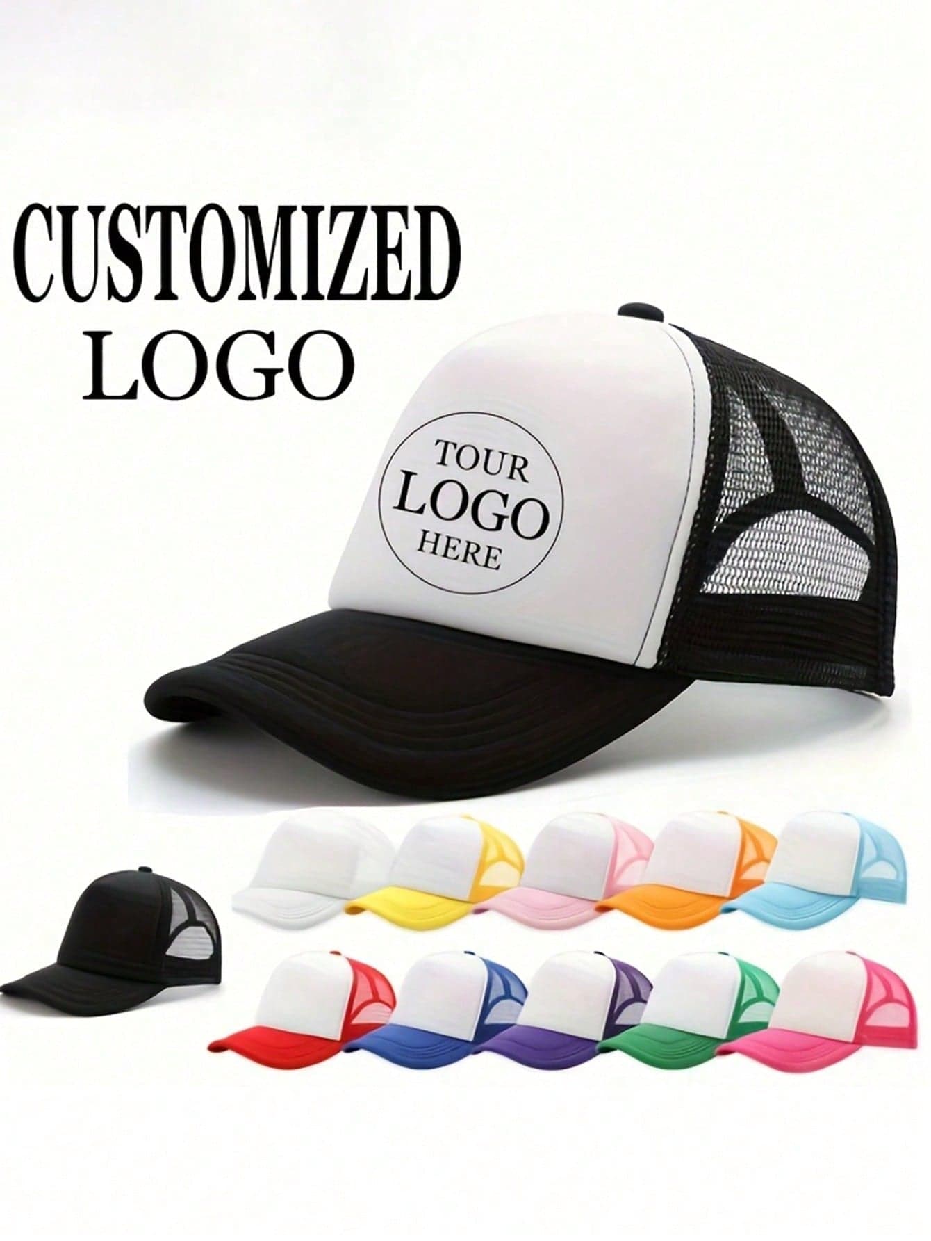 1pc Customizable Breathable Sun Hat, Can Customize Personal Photos, Printable Custom Logo, Unisex Adjustable Baseball Cap, Suitable For Outdoor Sports, Tennis, Fitness, Cycling, Camping, Travel, Stainless Steel Material, Multiple Colors Available, Cute And Fun, Fashionable Casual, Personalized Custom, Unique Gift, Suitable For Couples, Family, Friends