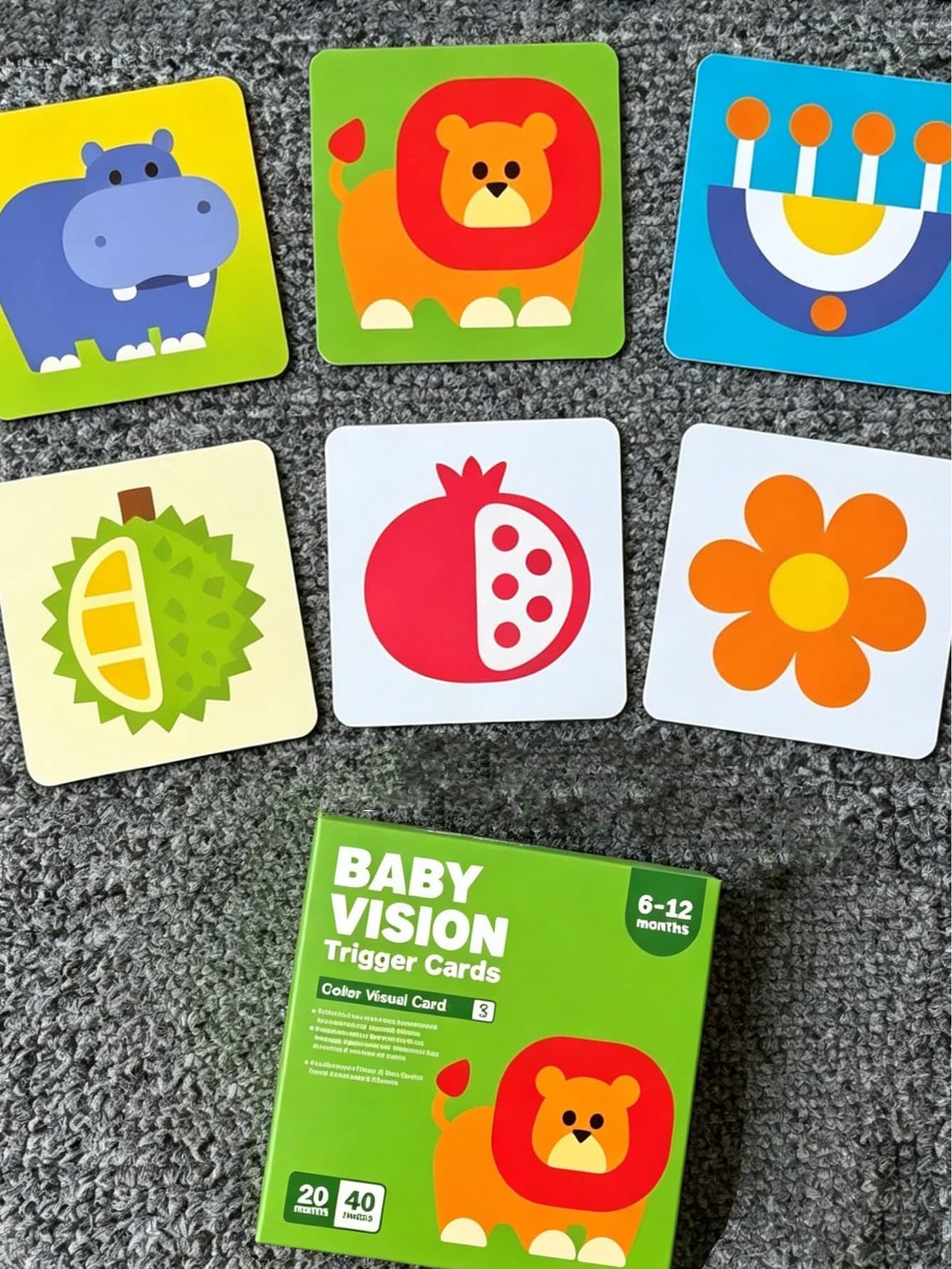 20pcs/Set 40 Colorful Visual Stimulation Cards | Newborn Vision Training & Tracking Flashcards | 6-12 Months, 12-36 Months Baby Early Education Toys | Baby Supplies, Children Toys, Infant Toys, Baby Books Alternative Gift