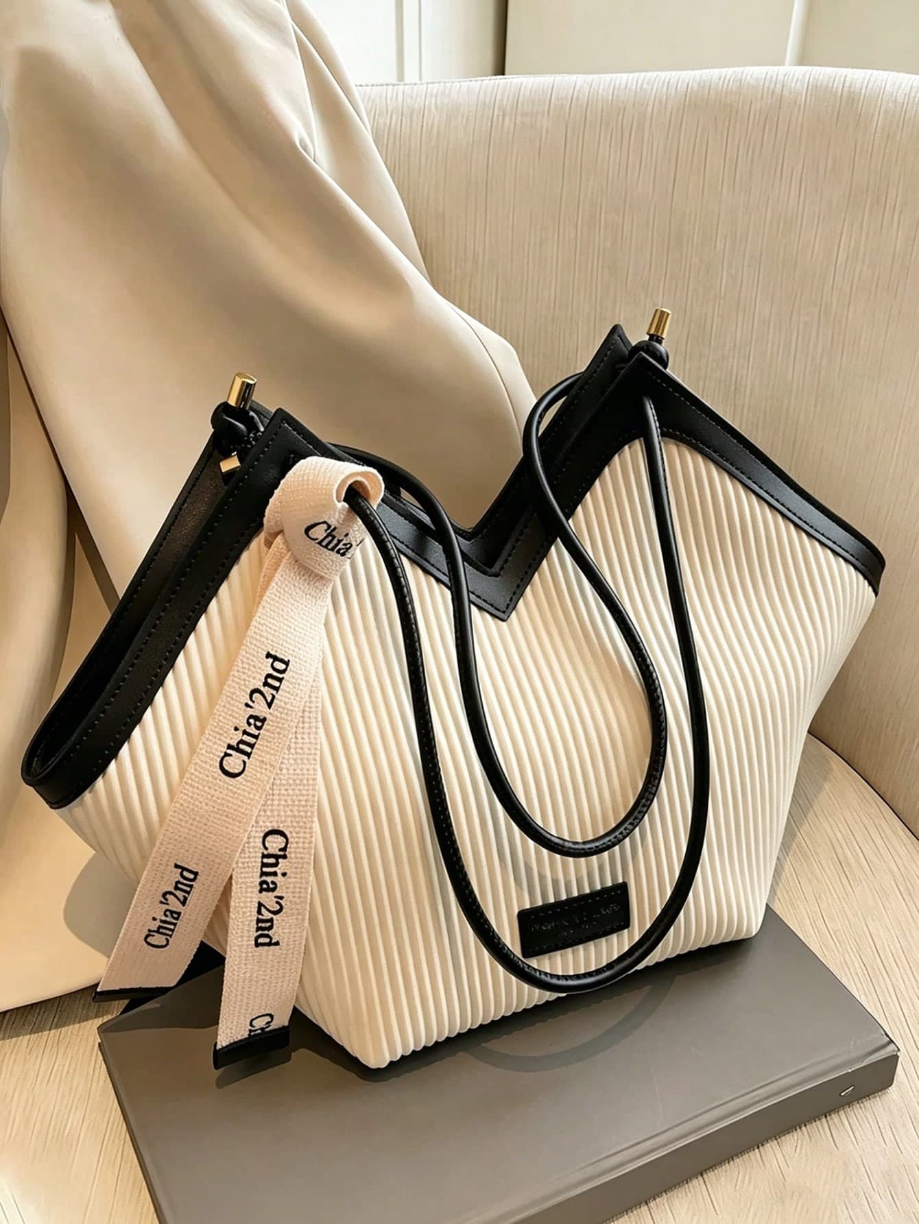 1pc PU Leather Minimalist Design Shoulder Bag, Suitable For Work, Fashionable Business Casual, Essential For Women, Perfect For Office, Business And Work