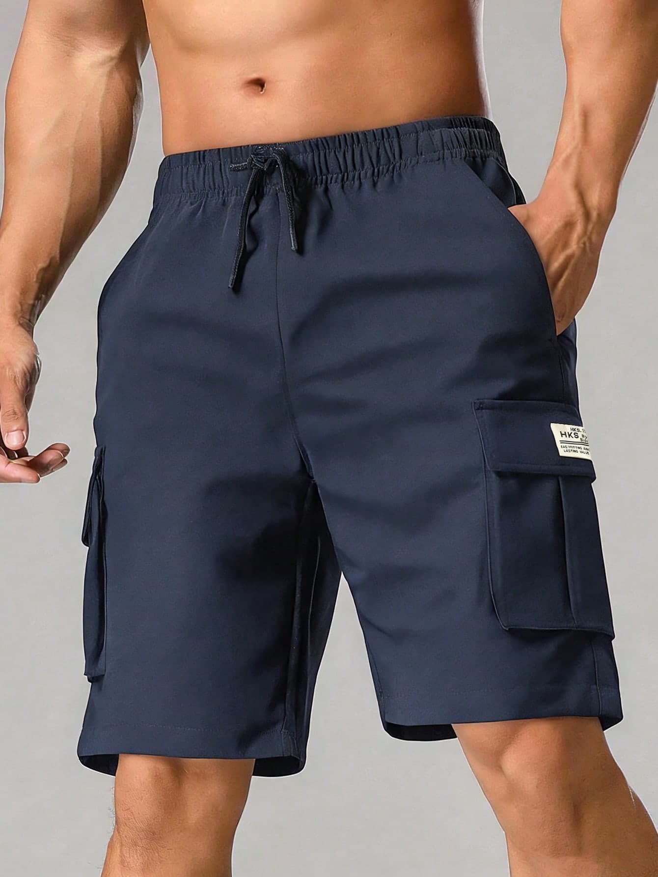 Men's Casual Cargo Shorts, Versatile Mid-Length Pants